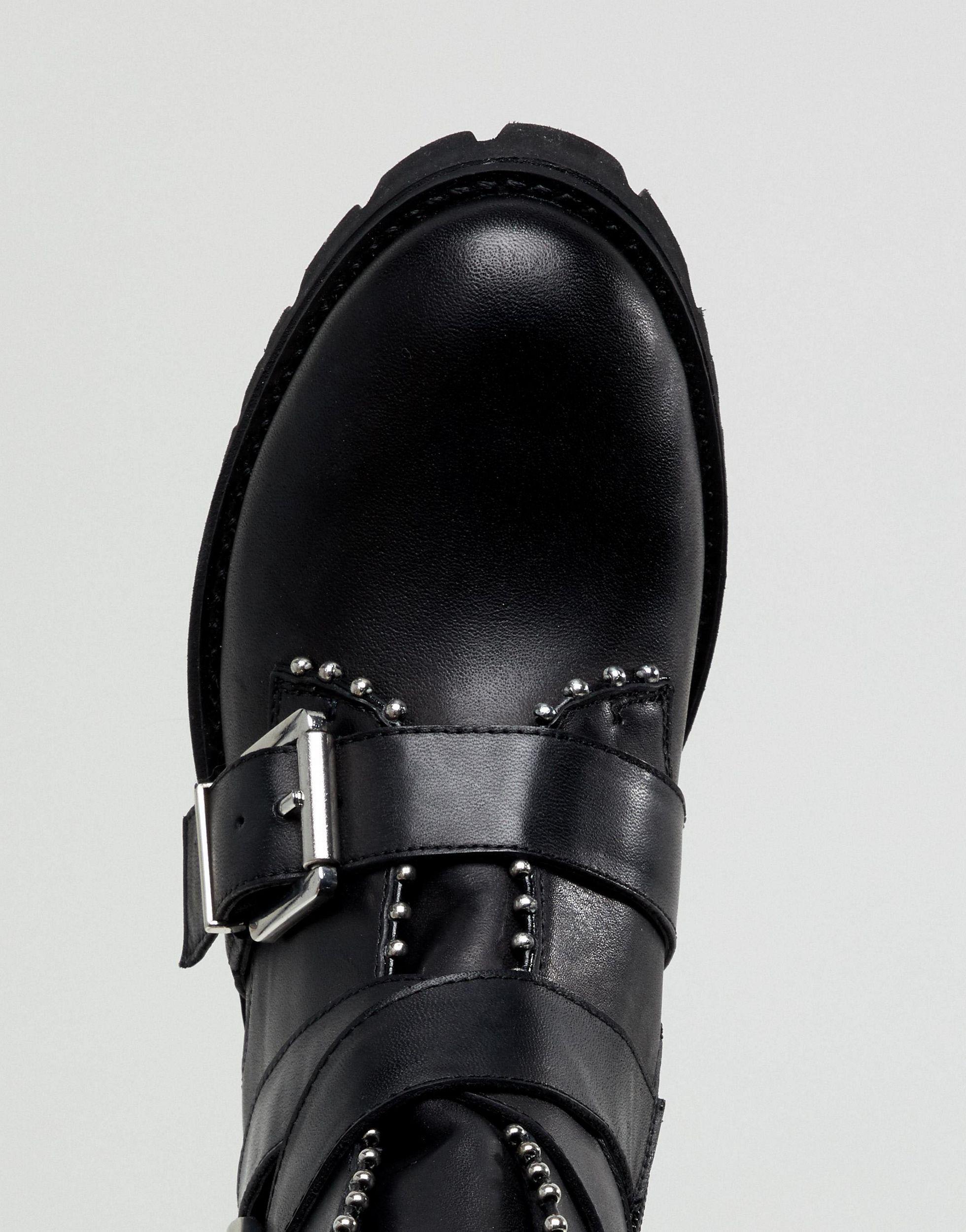 steve madden sacha buckle strap boot