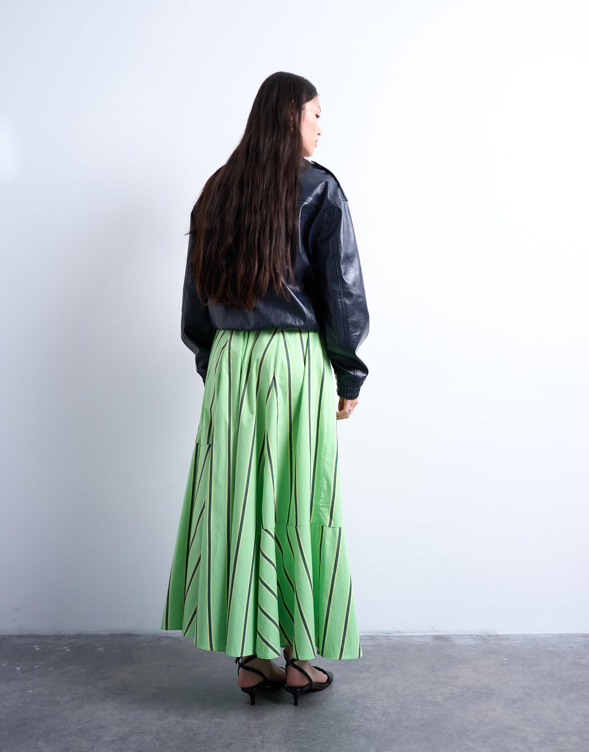 Designer Topshop Green Midi Skirts for Women Up to 50% off Lyst