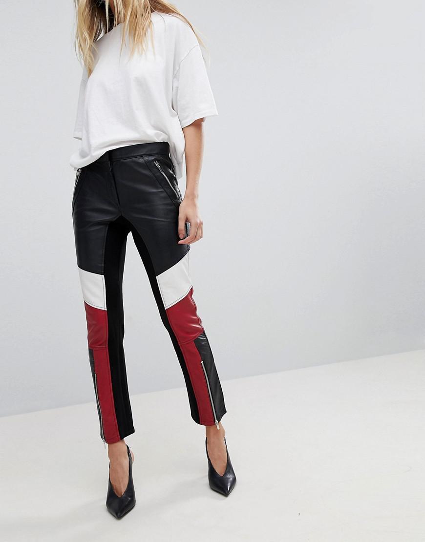 french connection leather pants