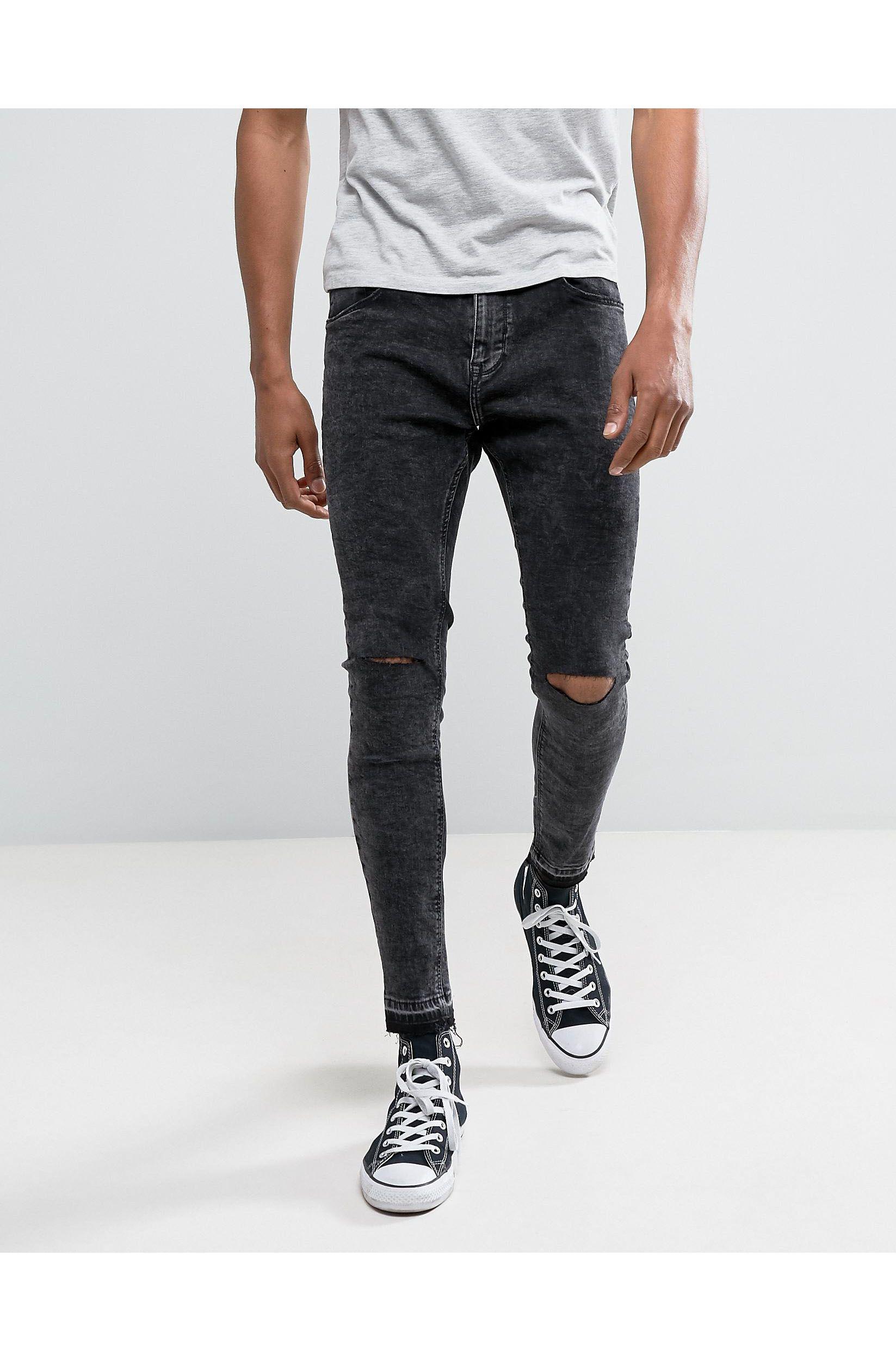 Bershka Denim Super Skinny Jeans in 