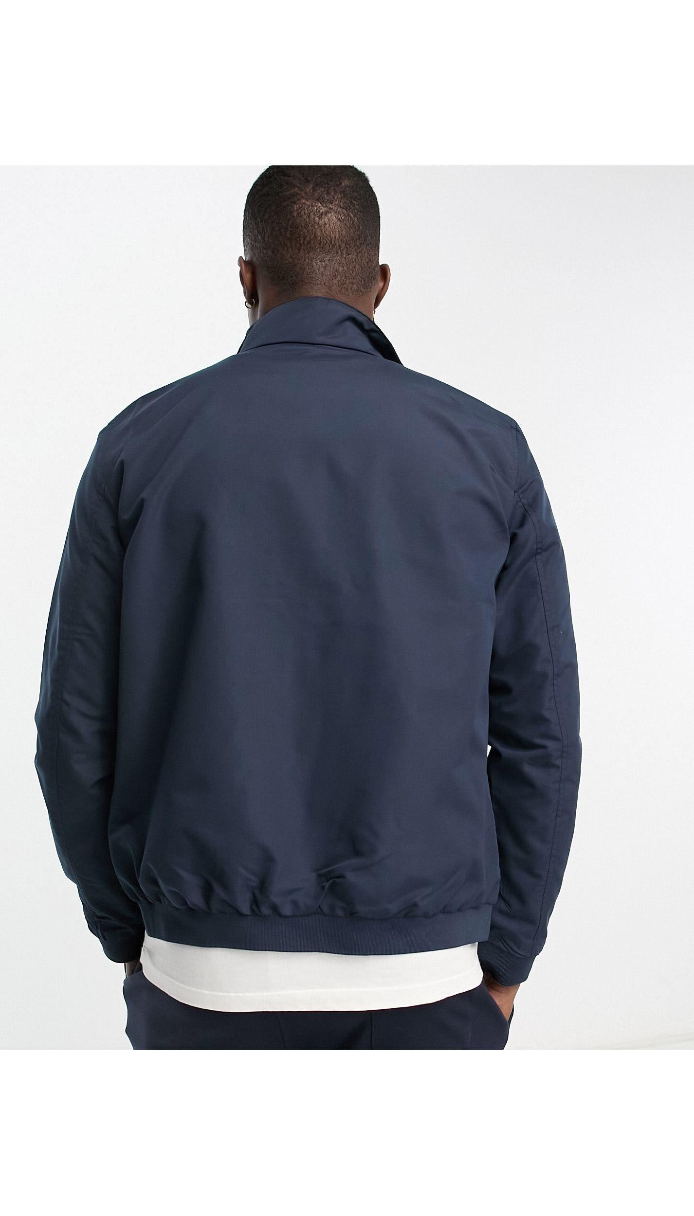 Jack & Jones Originals Harrington Jacket in Blue for Men | Lyst