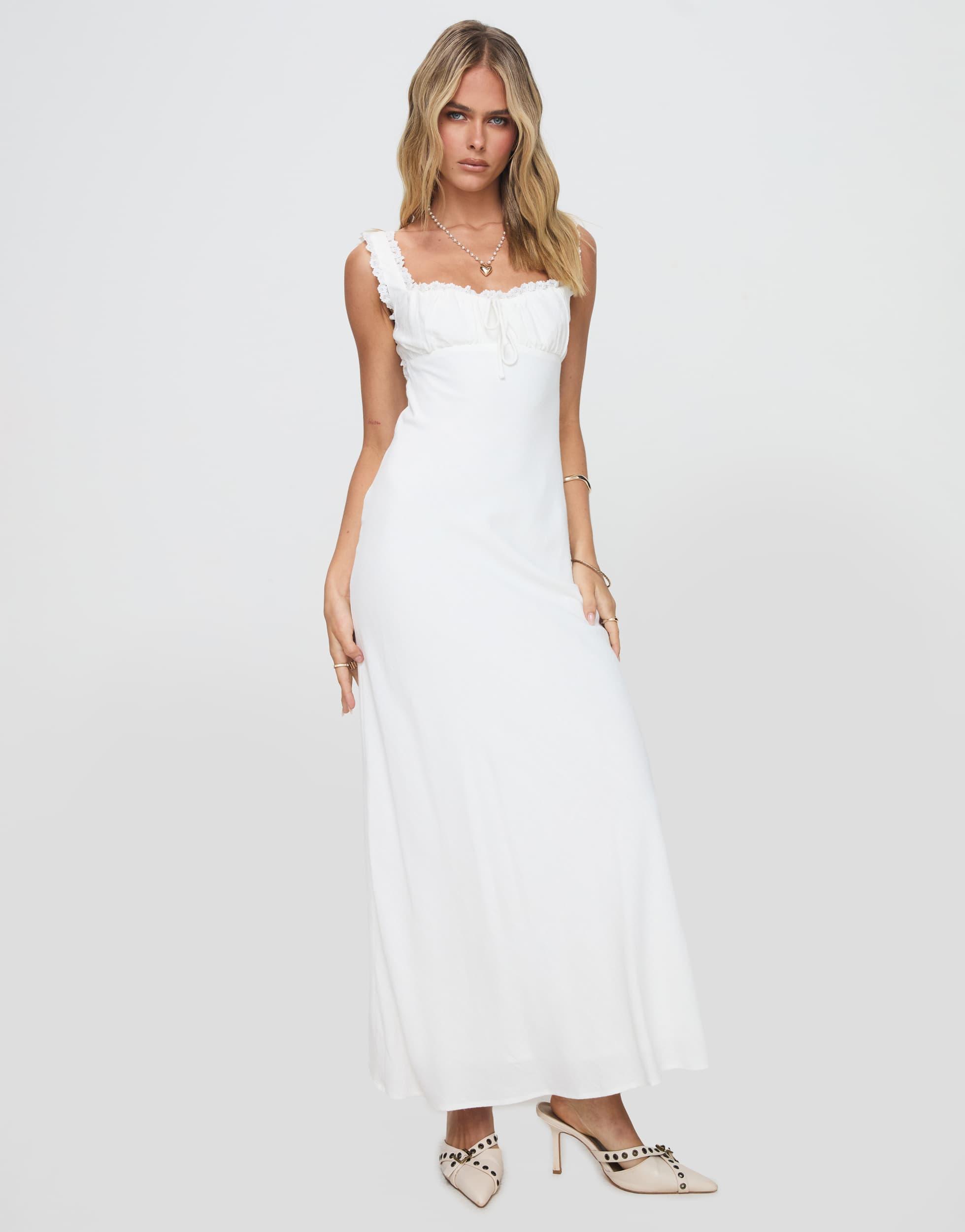 strapless open back dress Classic A-Line Maxi Summer Dress Sewing Pattern main image 0