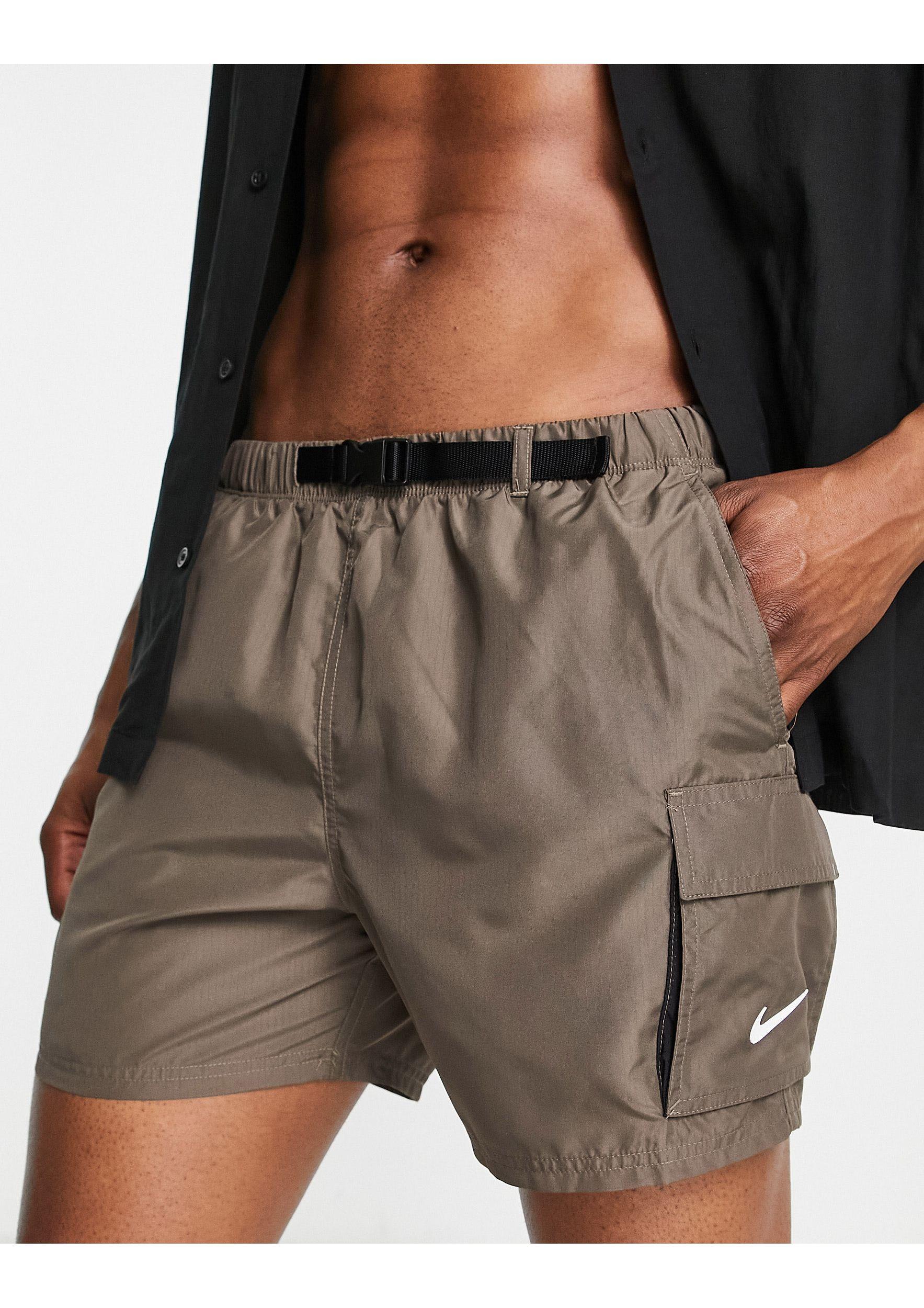 Nike 5 Inch Cargo Shorts in Gray for Men | Lyst