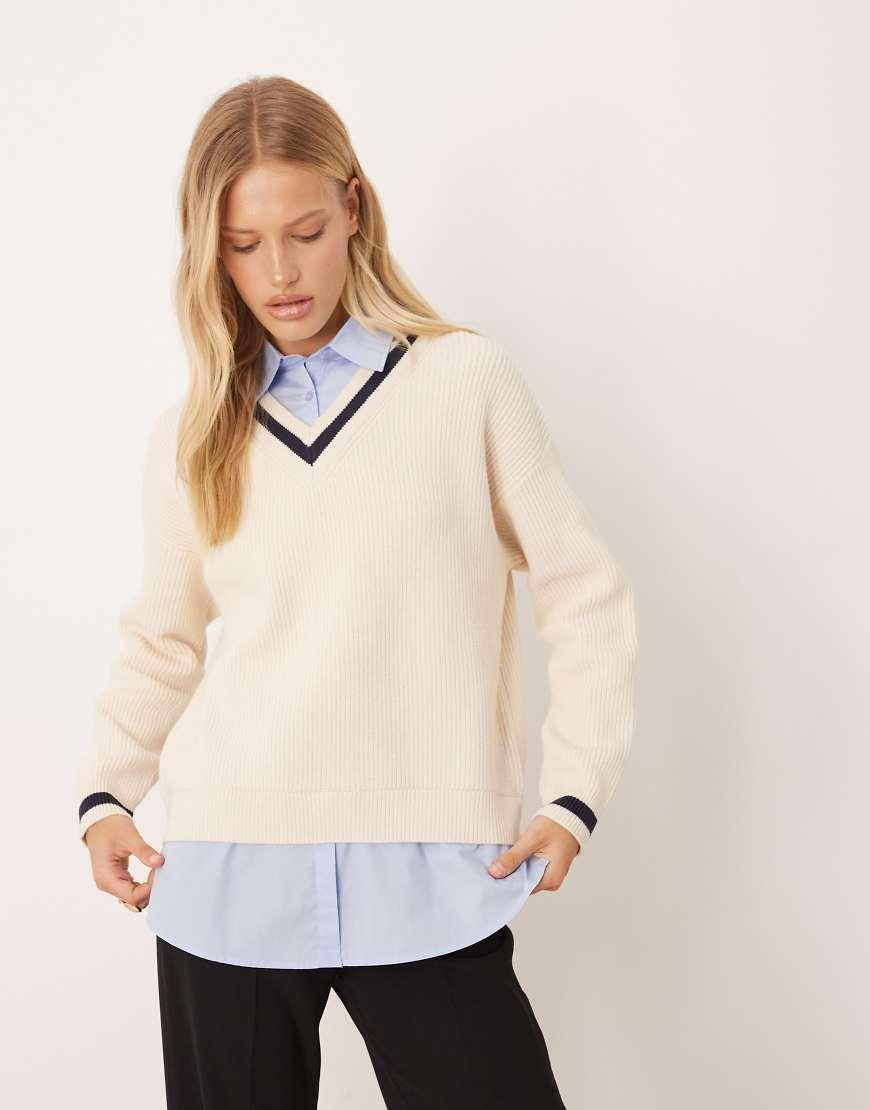 Jerséis y prendas de punto en Neutro de Mango de mujer Lyst