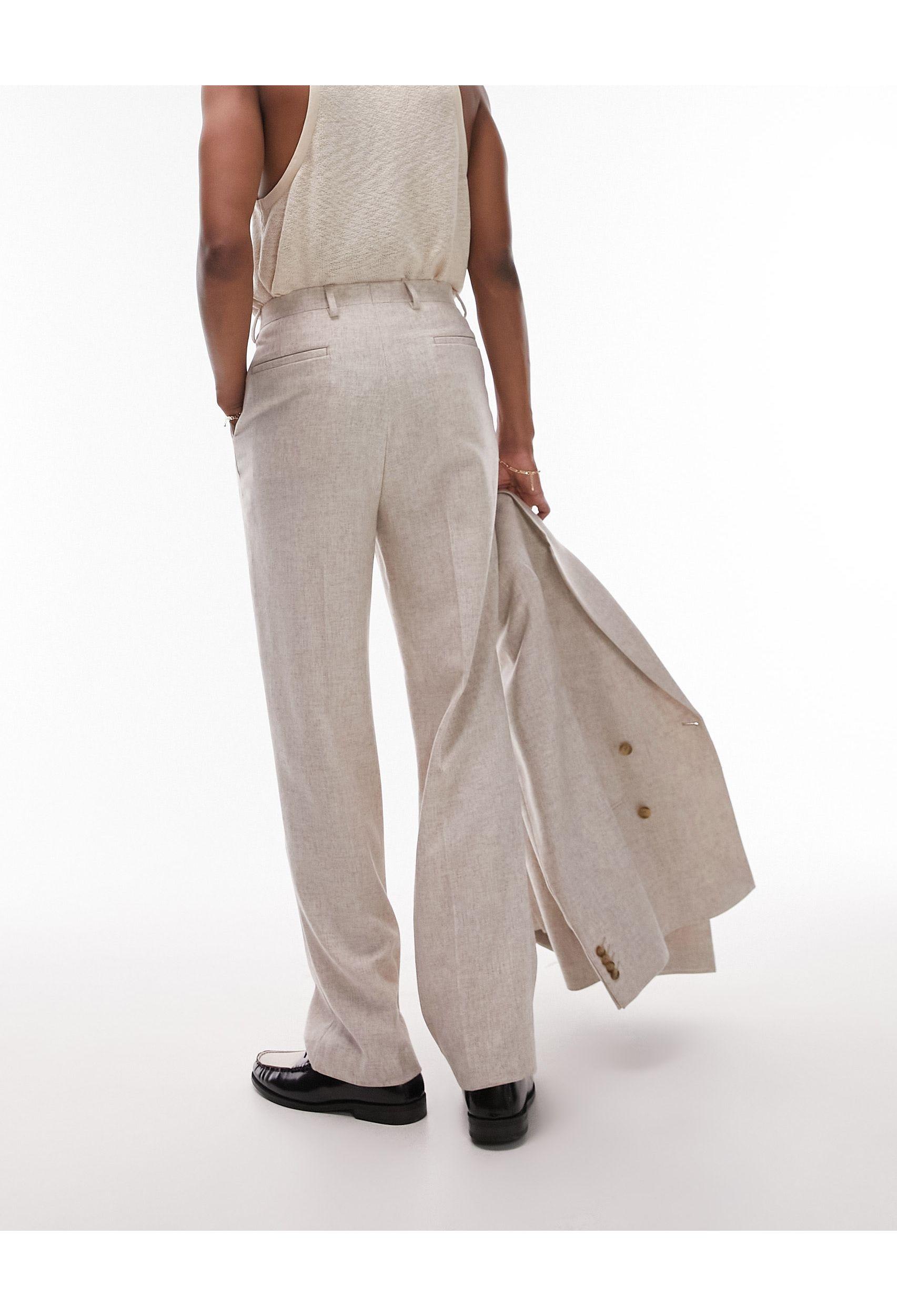 Topman linen best sale trousers