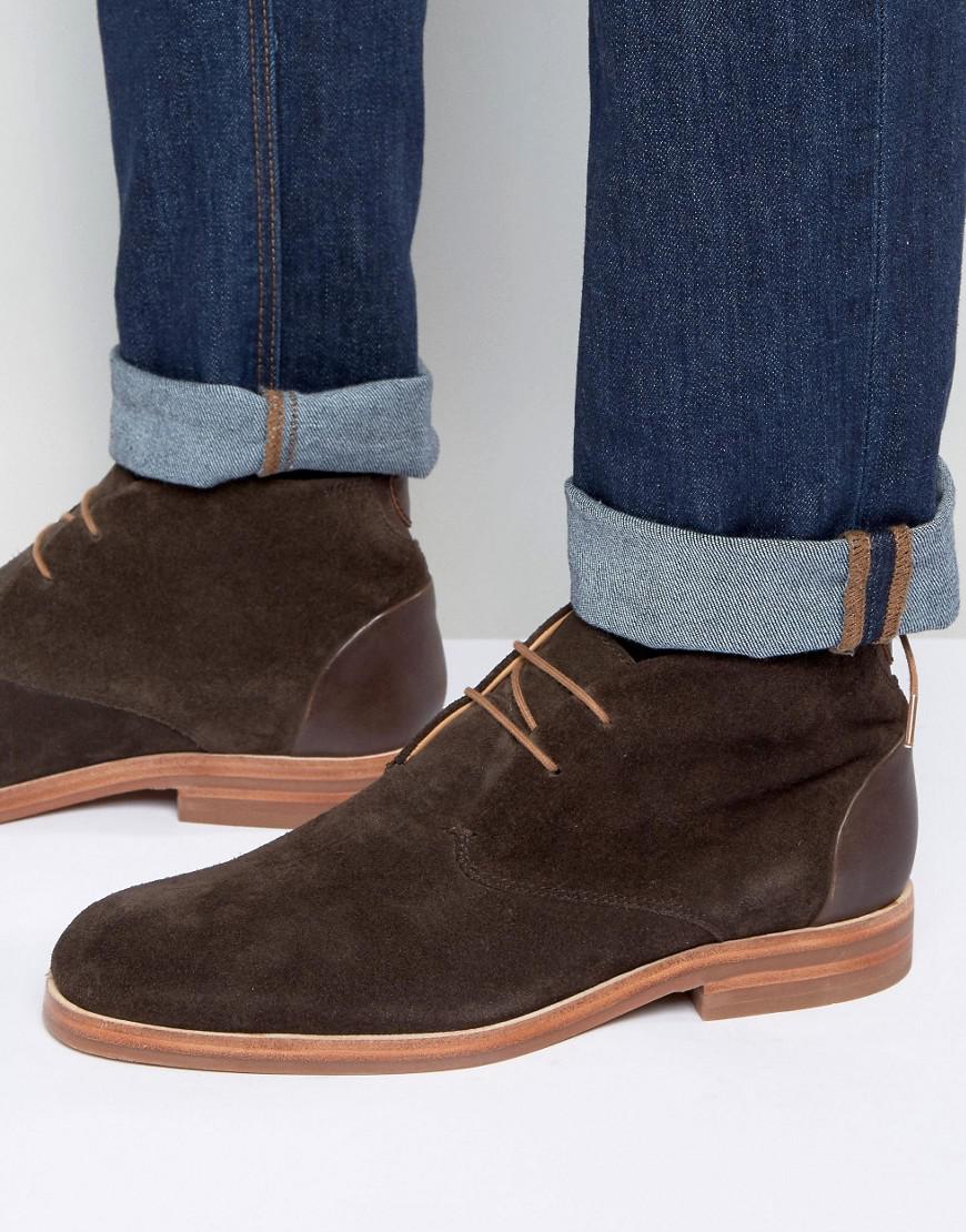hudson london matteo suede chukka boot