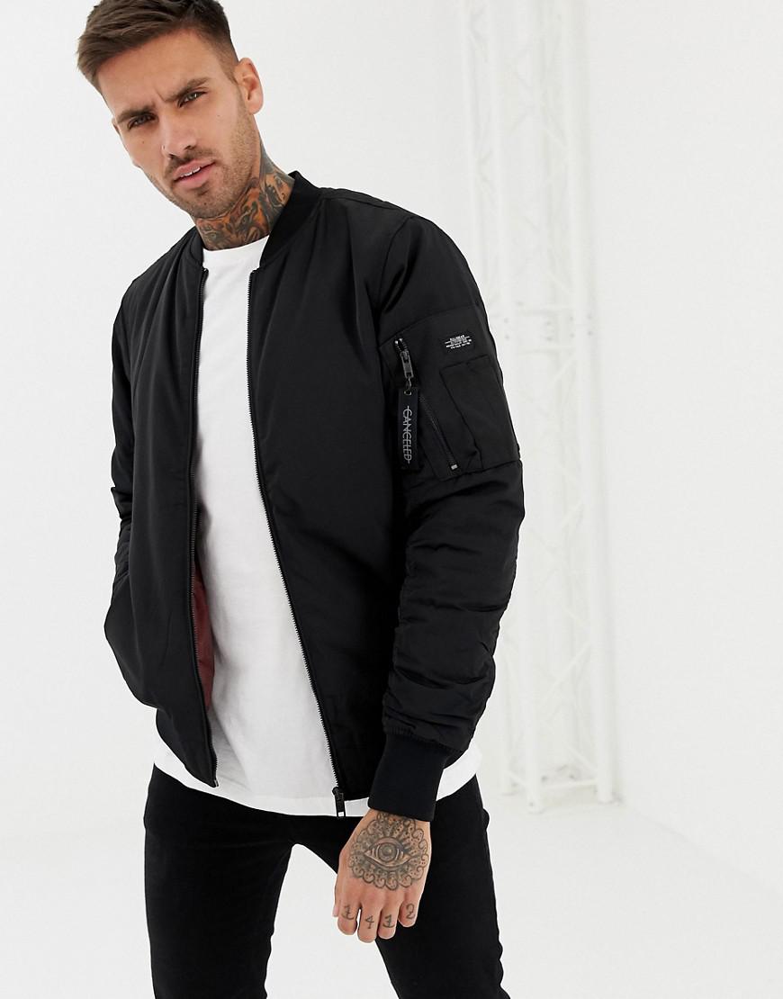 Pull&Bear Padded Ma1 In Black for Men | Lyst Canada