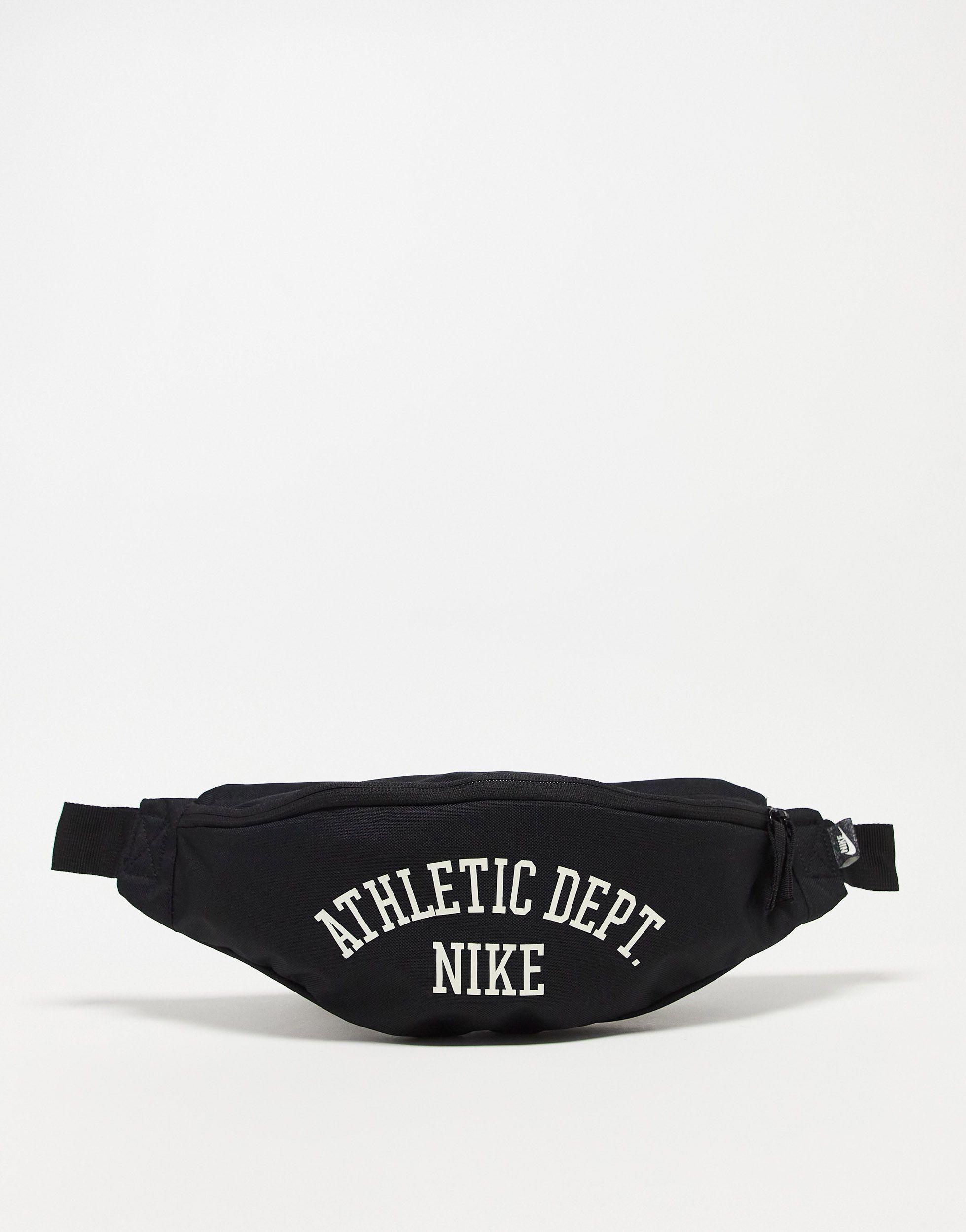 Nike Heritage Athletic Department Fanny Pack in Black | Lyst