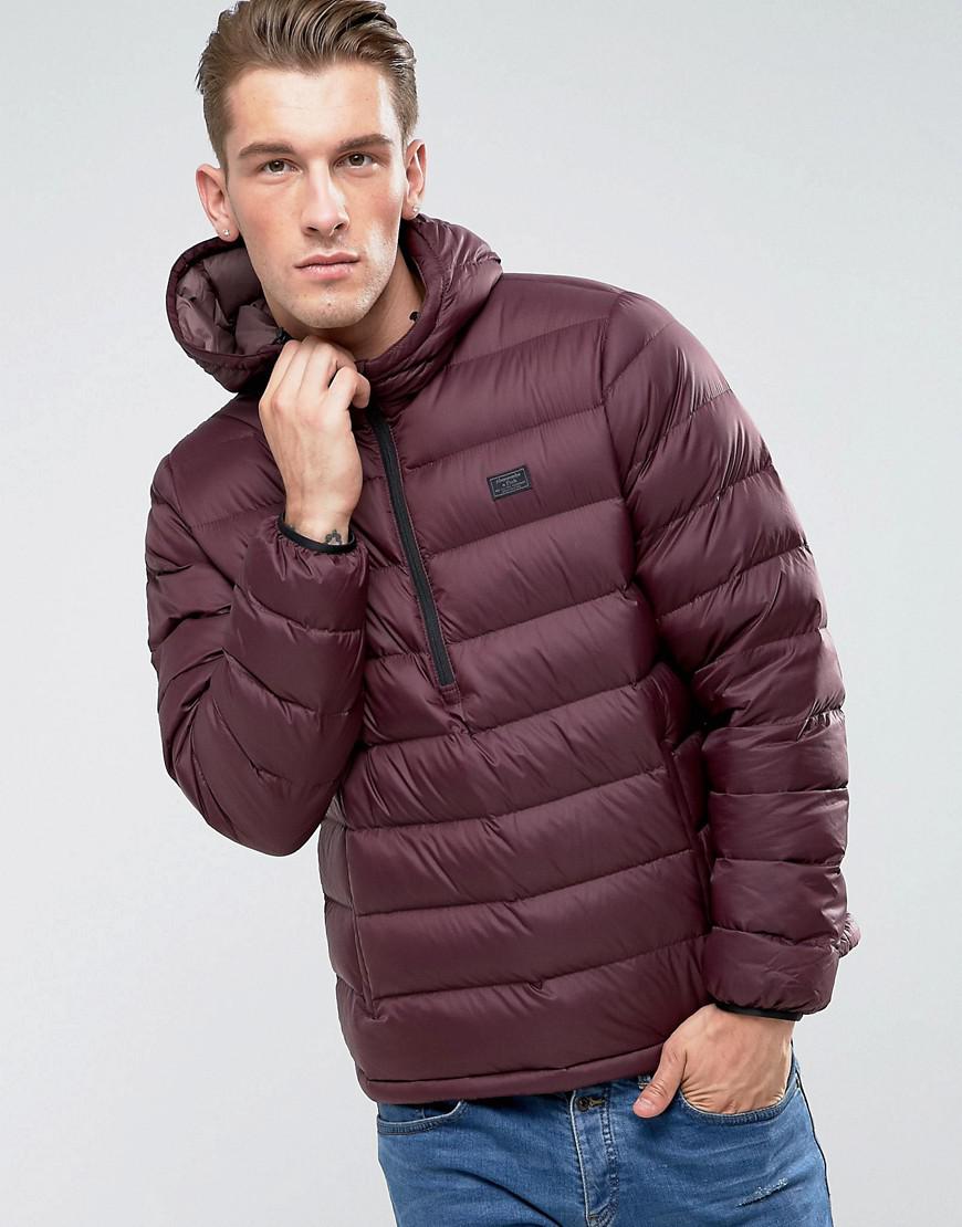 abercrombie red puffer jacket
