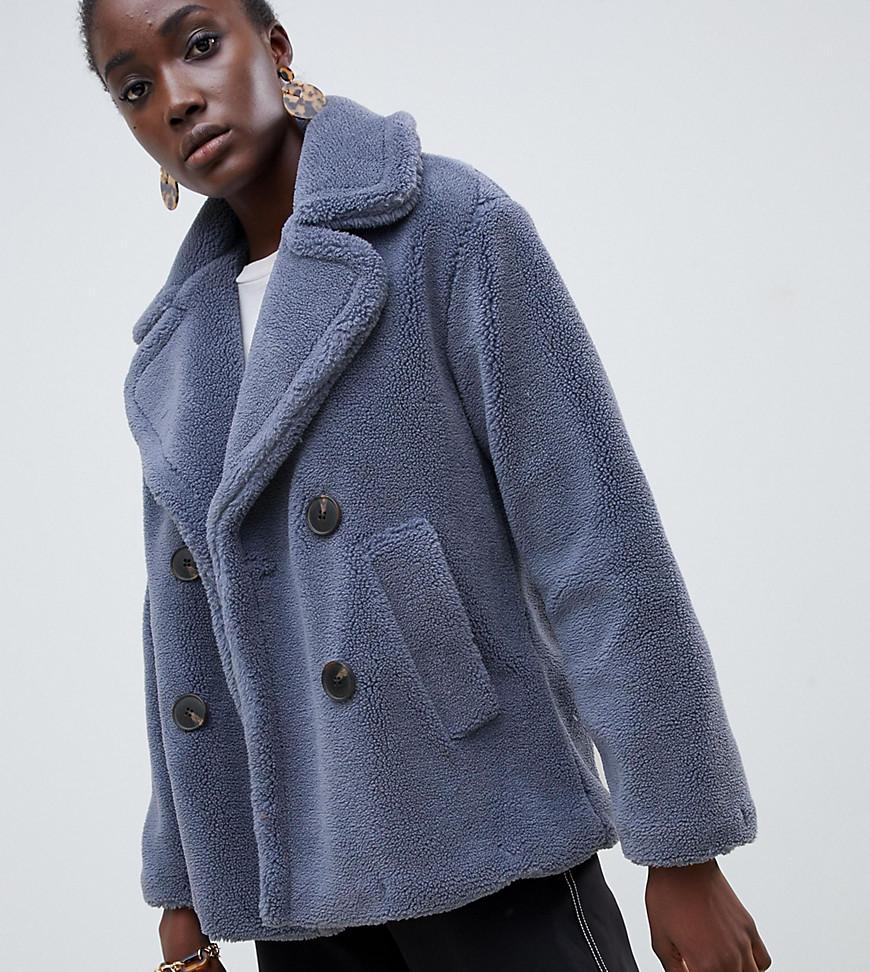 warehouse long double breasted coat