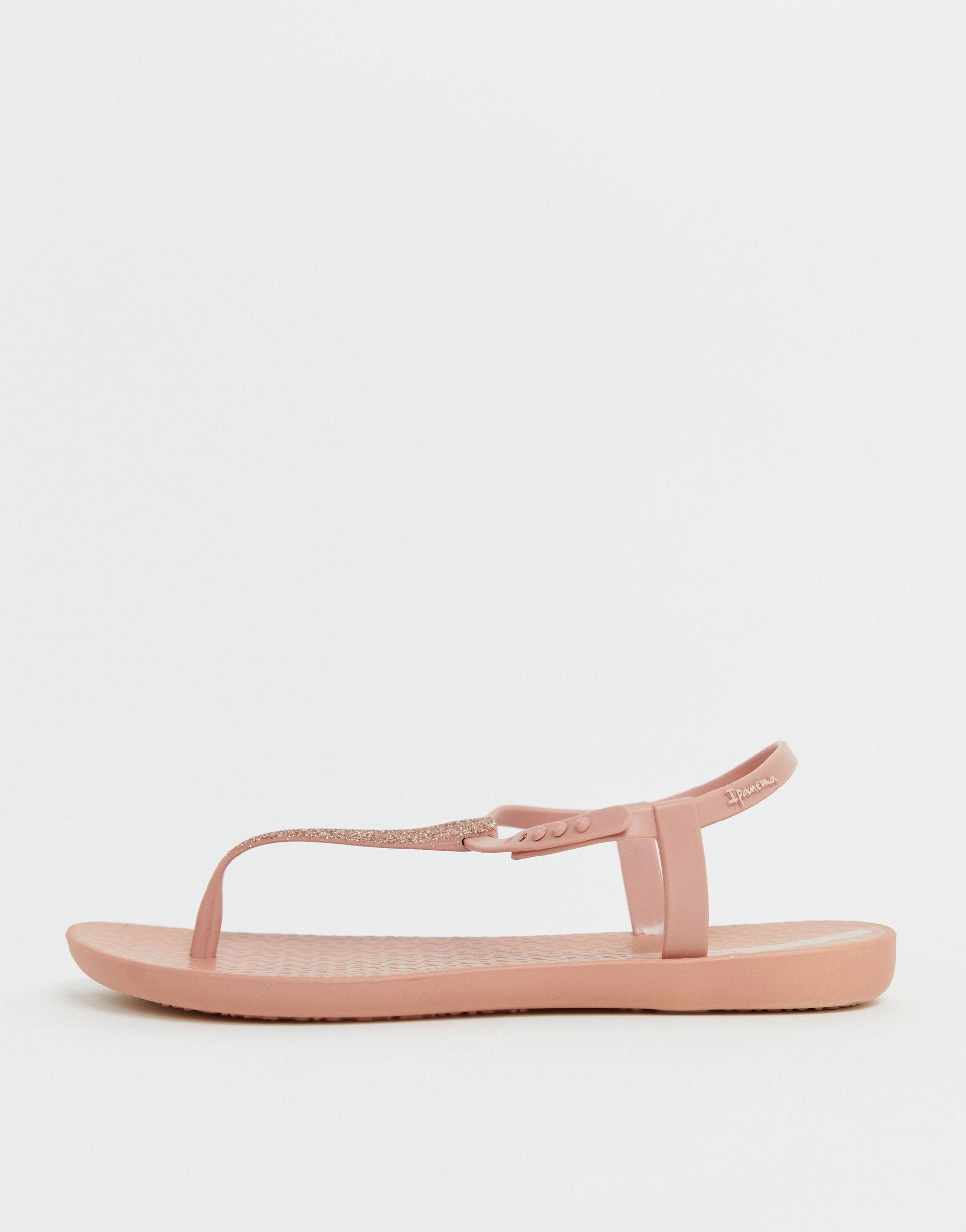 ipanema pop glitter flat sandals