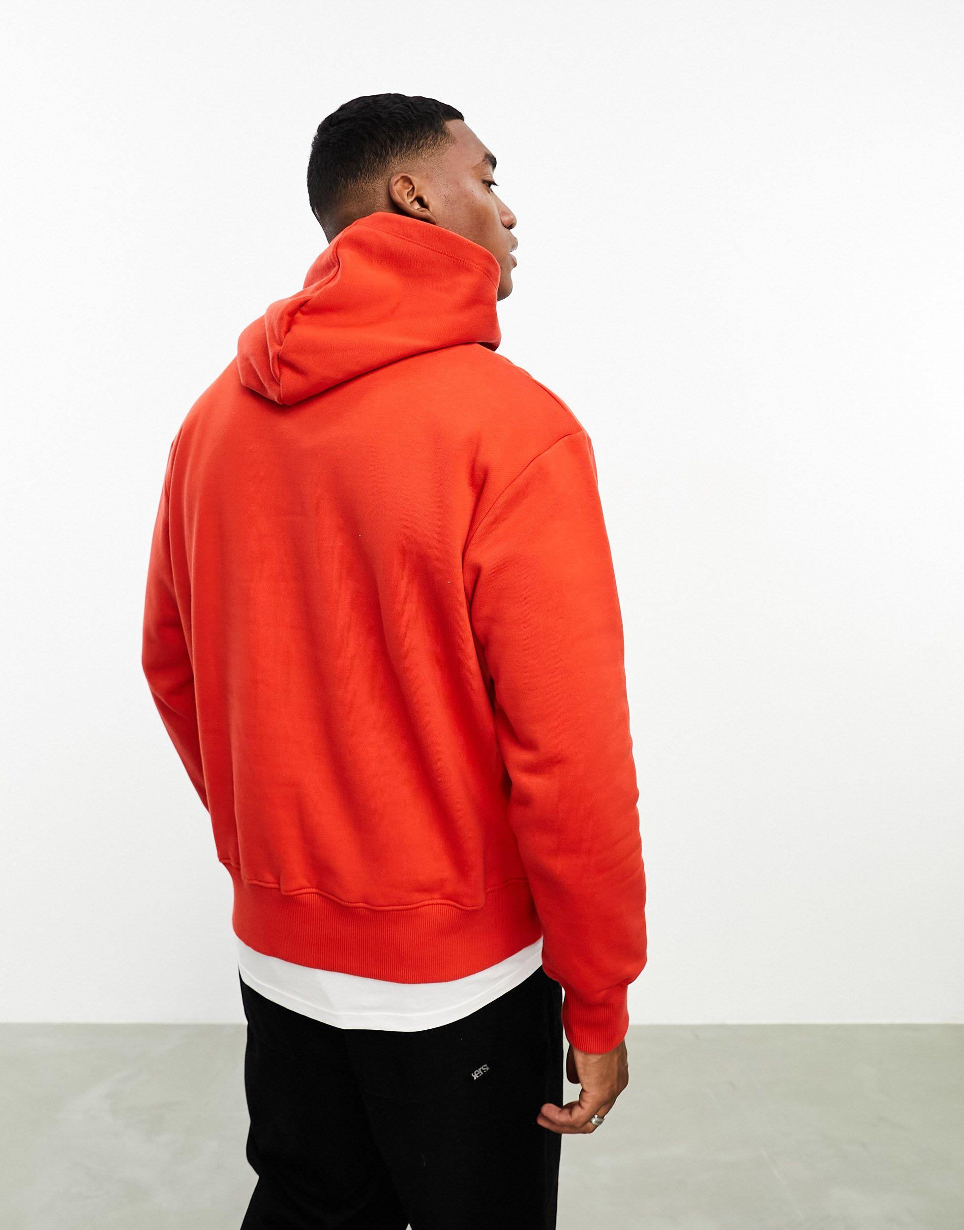 ASOS Heavyweight Oversized Hoodie in Red for Men Lyst