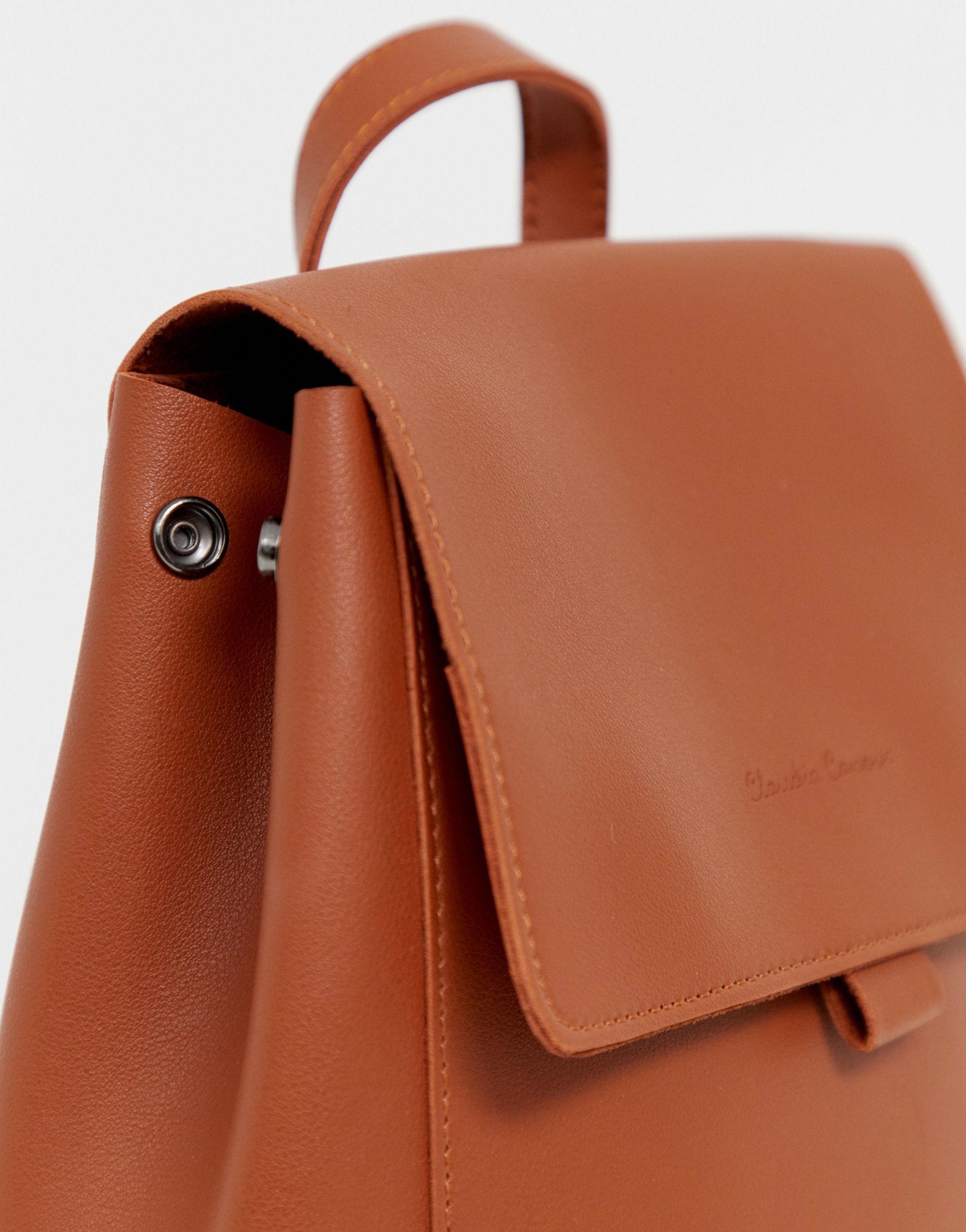 Claudia Canova Unlined Flapover Backpack Claudia Canova Beth Flap Over Backpack in Brown | Lyst UK main image 3