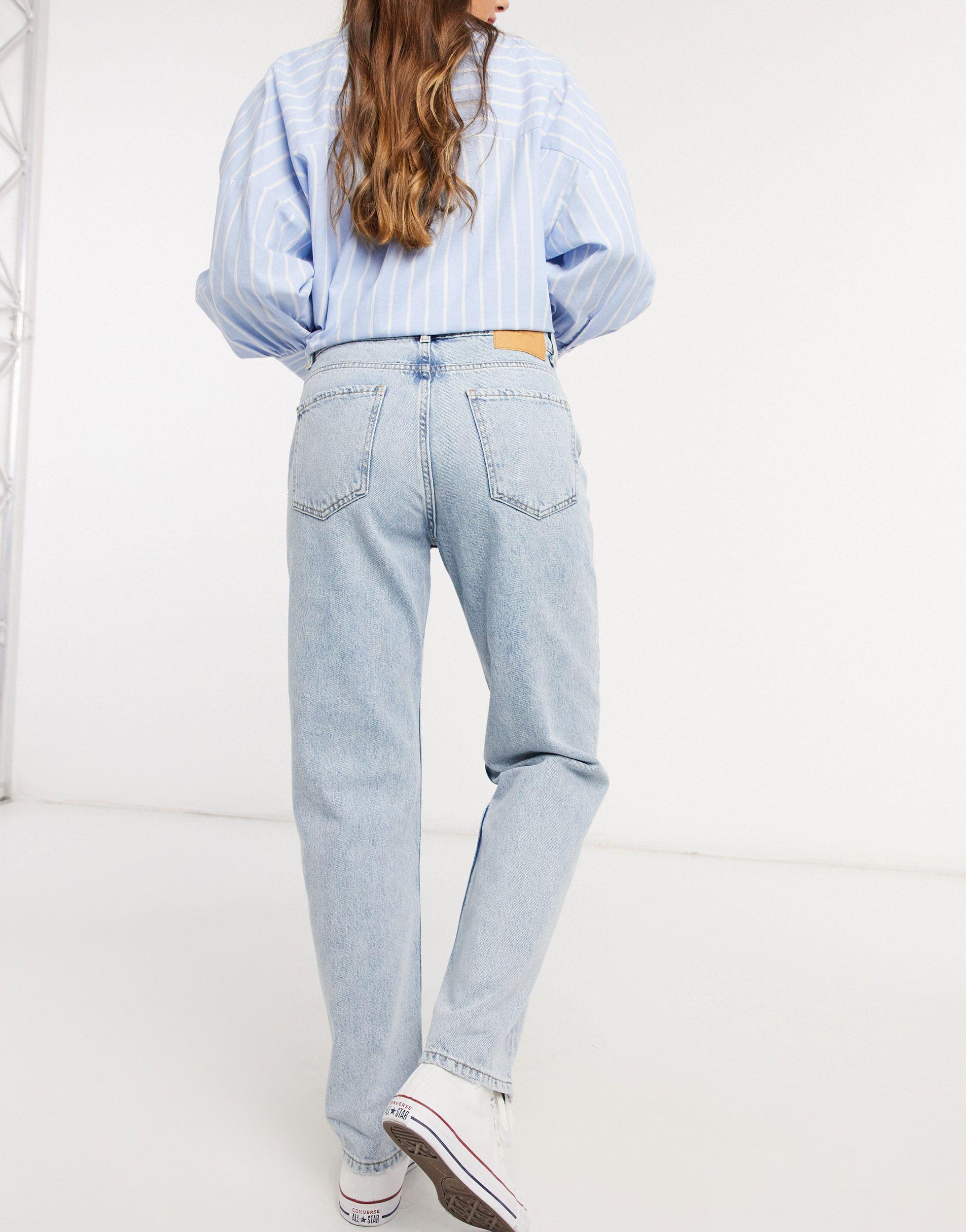 Pull\u0026Bear Denim Boyfriend Fit Jeans in Blue | Lyst Australia