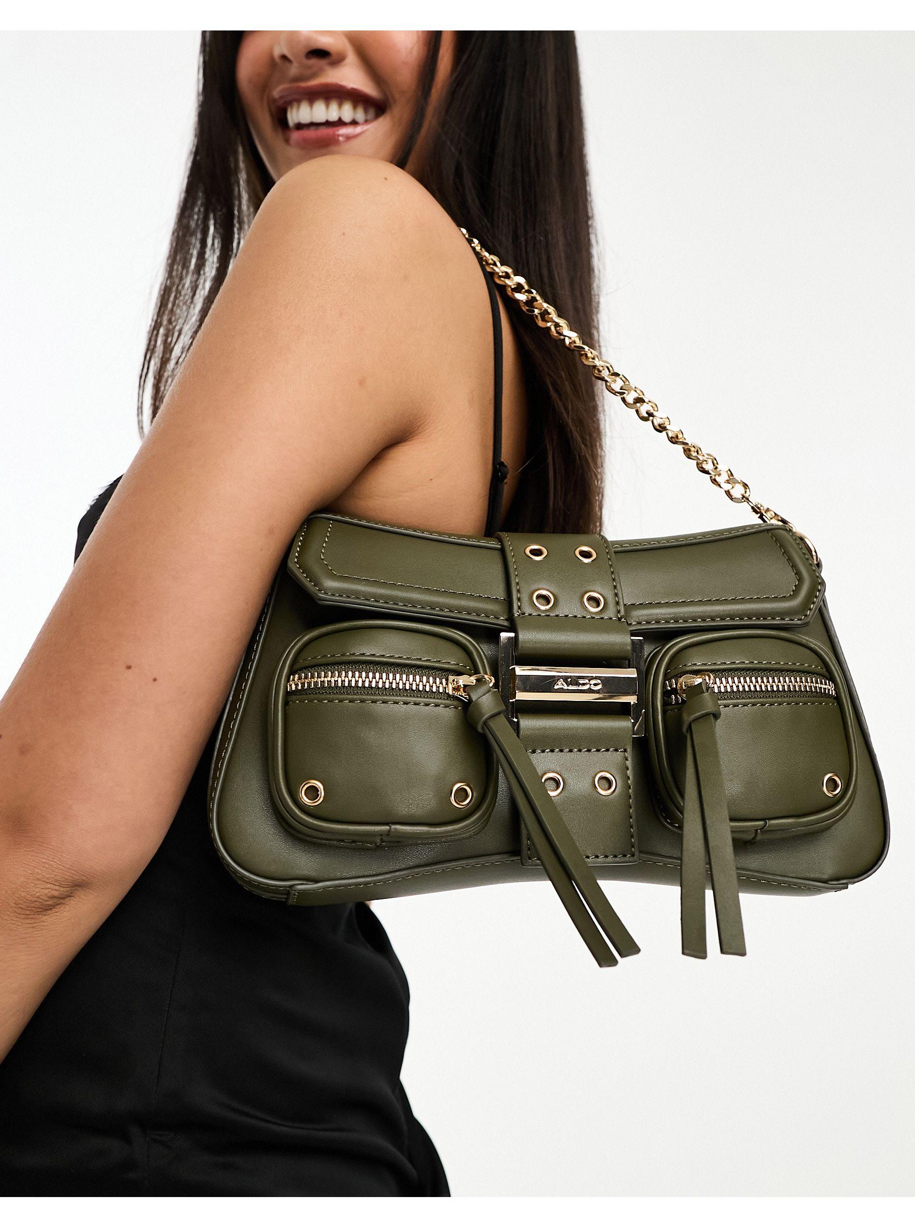 ALDO Cargo Utility Style Crossbody Bag With Chain Strap in