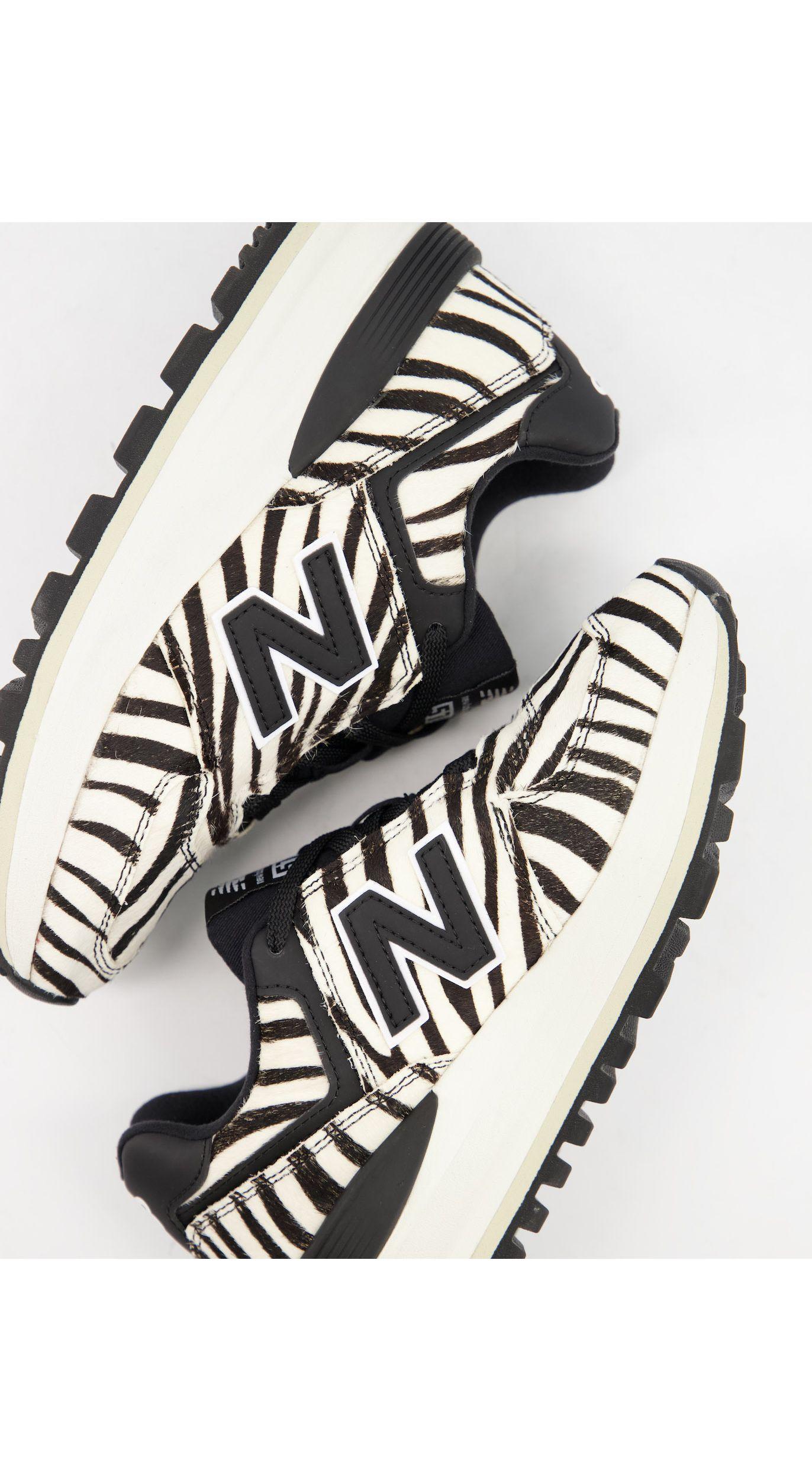 New Balance Gummi 574 – sneaker mit zebramuster und keilabsatz in Weiß -  Lyst