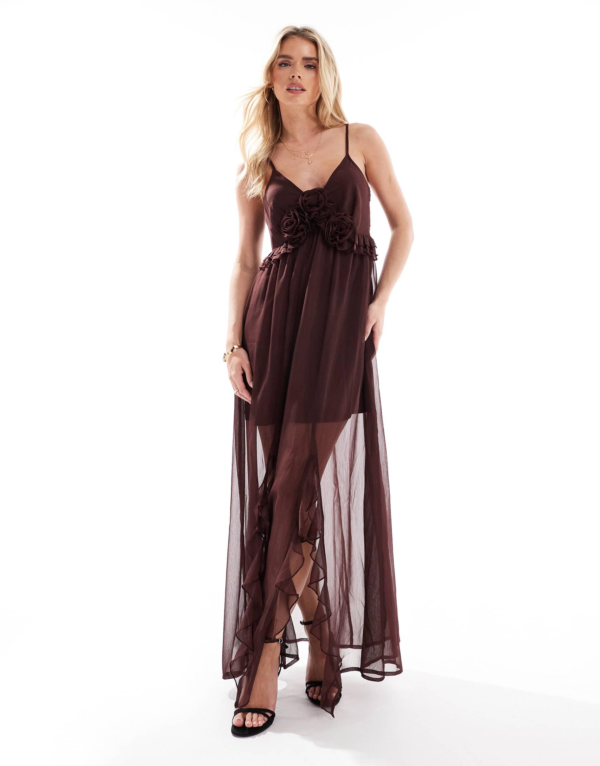 black embellished cocktail dress Ladivine CC0389 Fitted Embellished Formal Gown with Plunging Neckline Black / 8 main image 1