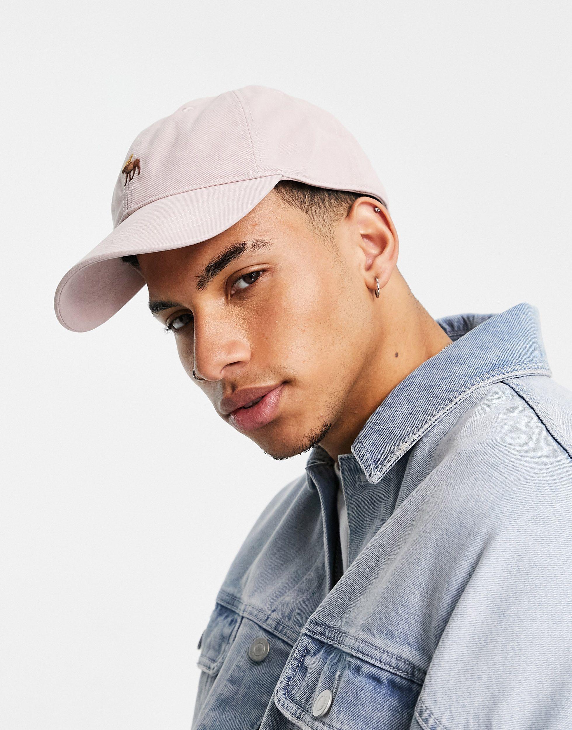 Cappellino rosa con logo da Uomo di Abercrombie \u0026 Fitch in Rosa | Lyst