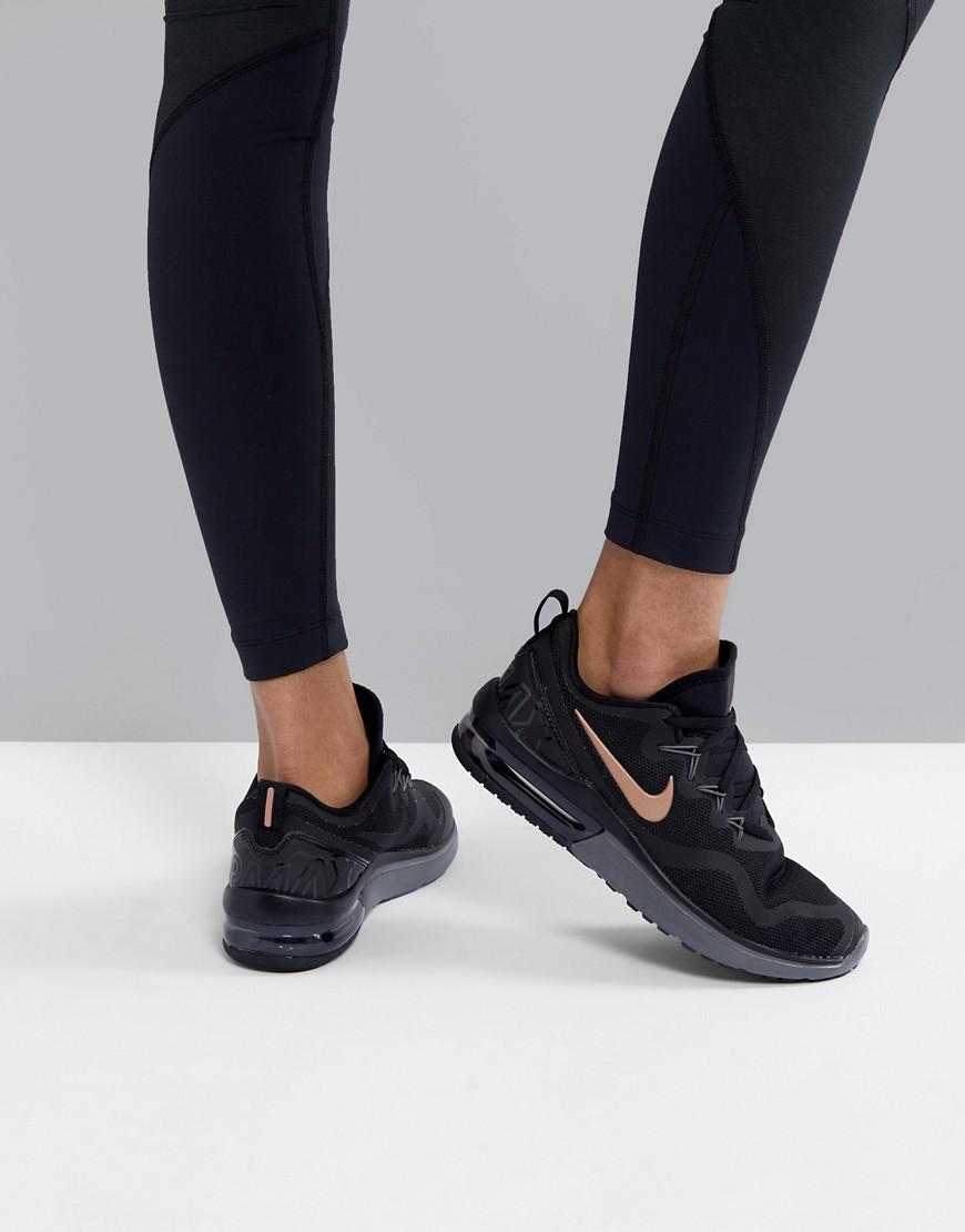 Nike Running Air Max Fury In Black And Rose Gold | Lyst Australia
