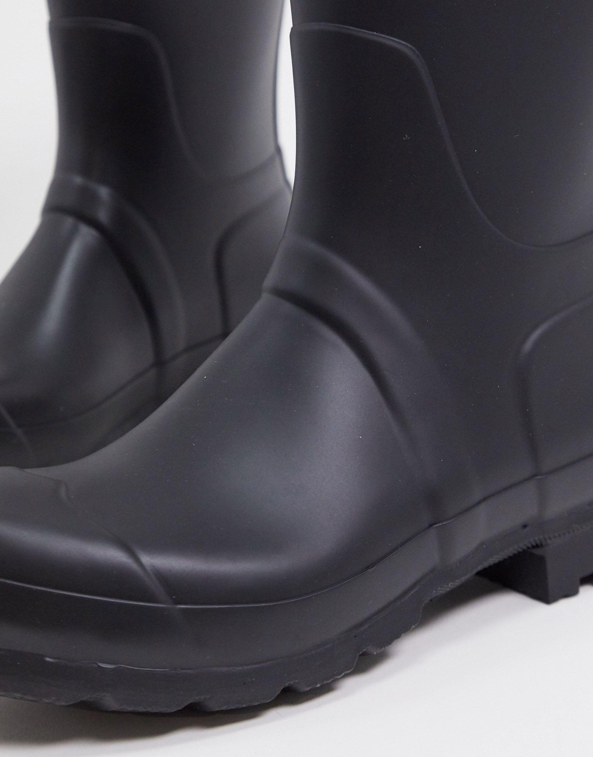 HUNTER Rubber Original Short Gumboots in Black for Men Lyst