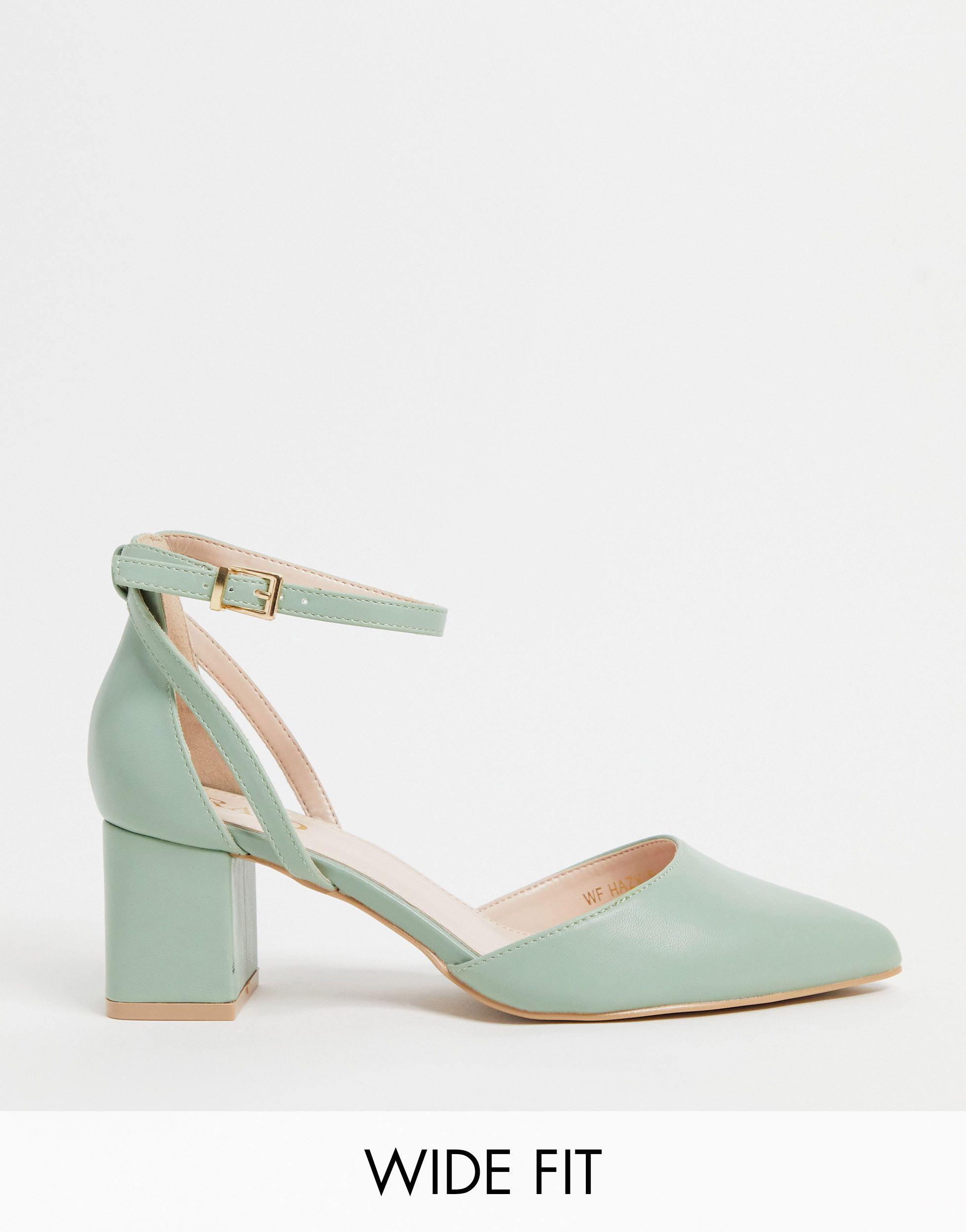 wide fit green shoes
