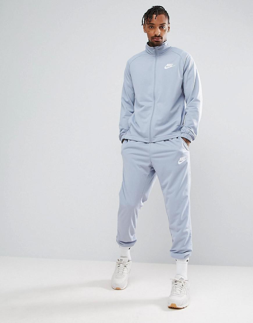 Nike Polyknit Tracksuit Set In Blue 861780-023 in Grey for Men | Lyst UK