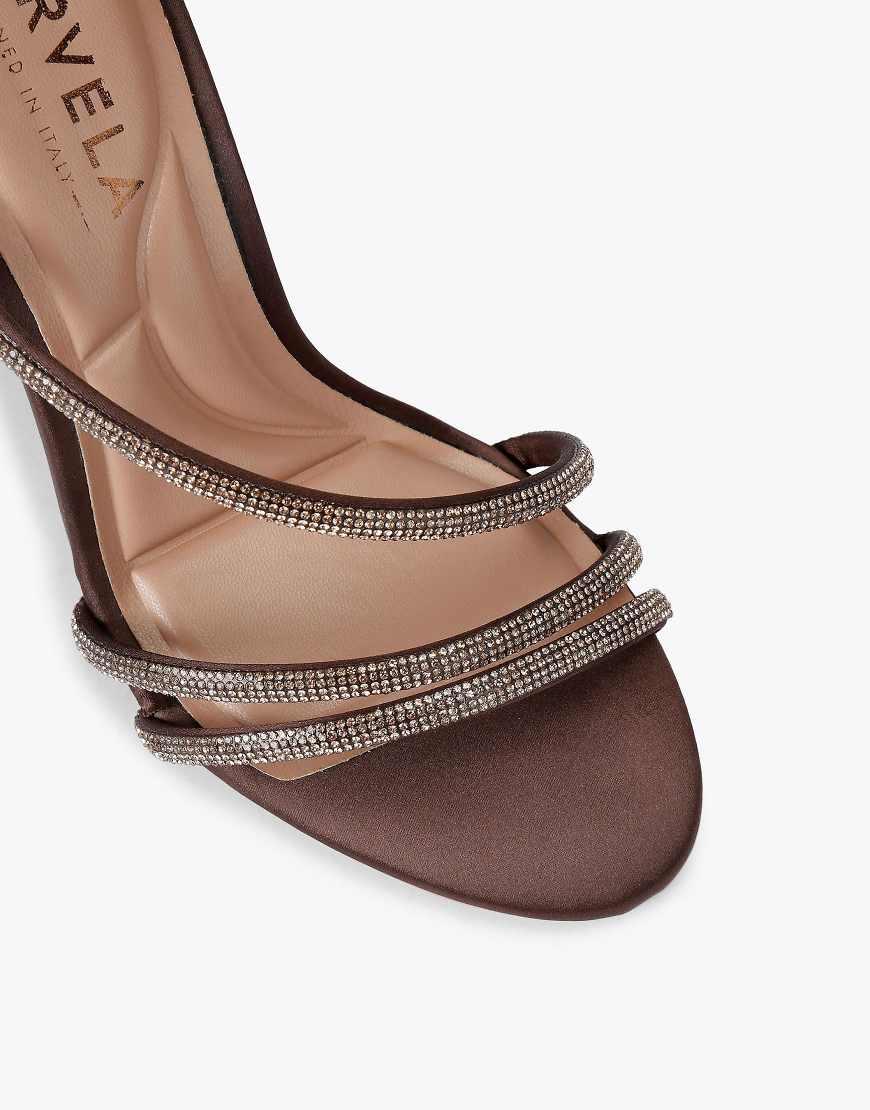 Sandales à Talons Carvela By Kurt Geiger Taille 41 - Noir Simili Cuir - Très Hautes Avec Plateforme