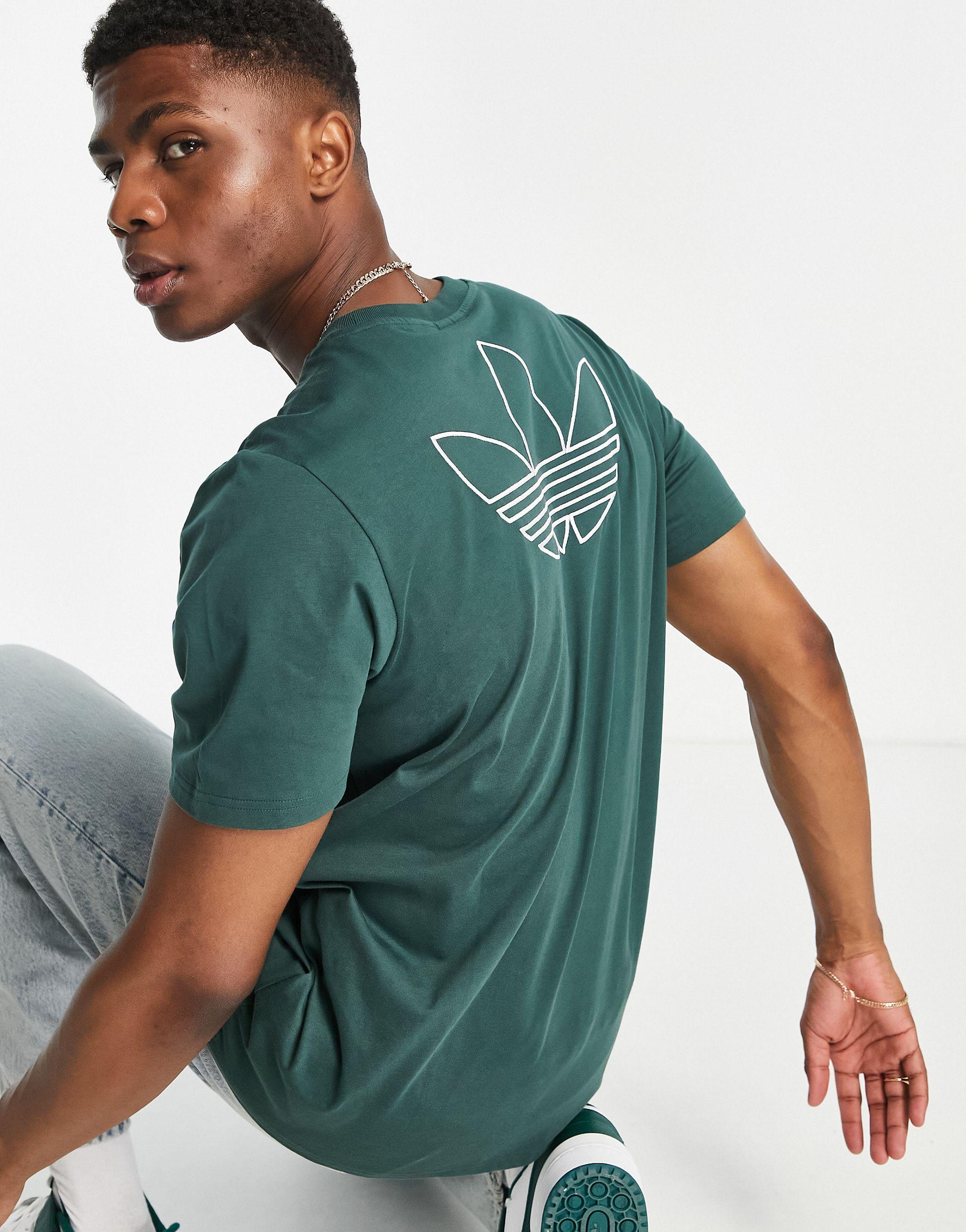 adidas Originals Trefoil T-shirt in Green for Men | Lyst