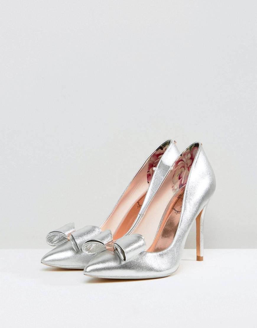 ted baker silver shoes new style 3ecdd 