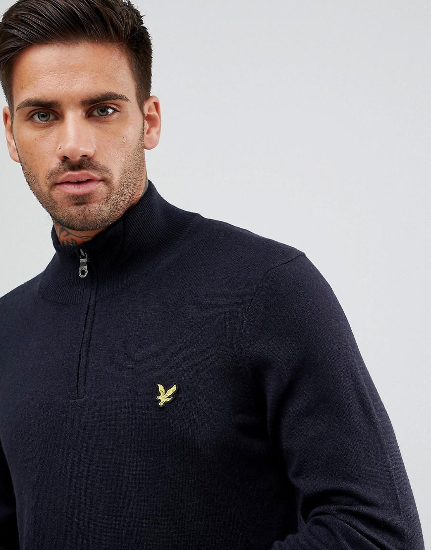 lyle and scott half zip jacket