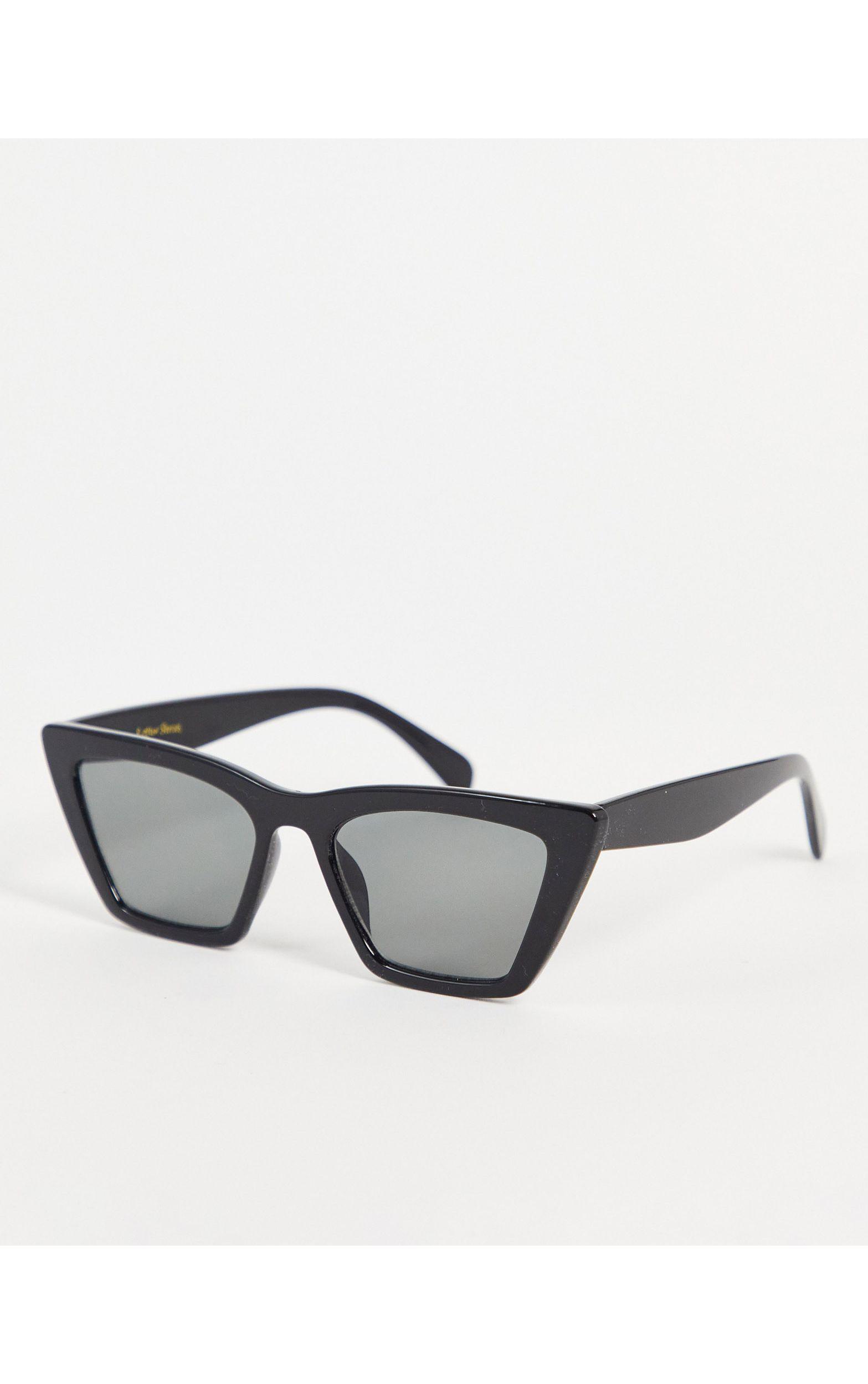 & Other Stories Plastic Cat Eye Sunglasses in Black | Lyst