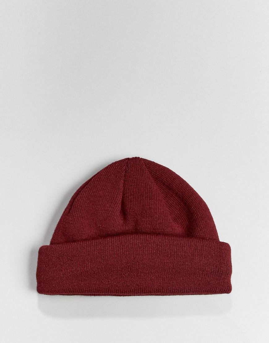 mini fisherman beanie red