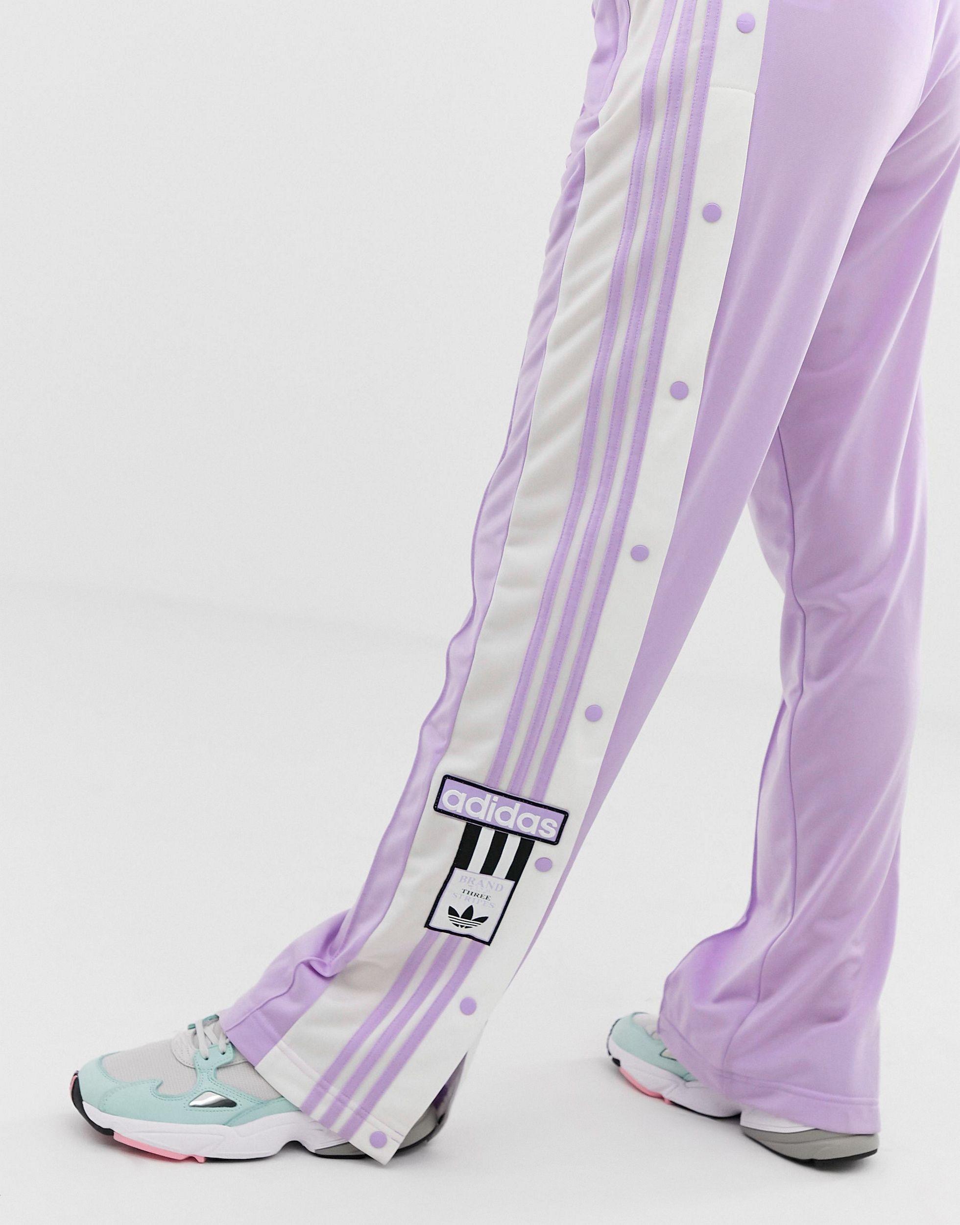 Adicolor Adibreak Popper Pants In Purple adidas Originals | Lyst