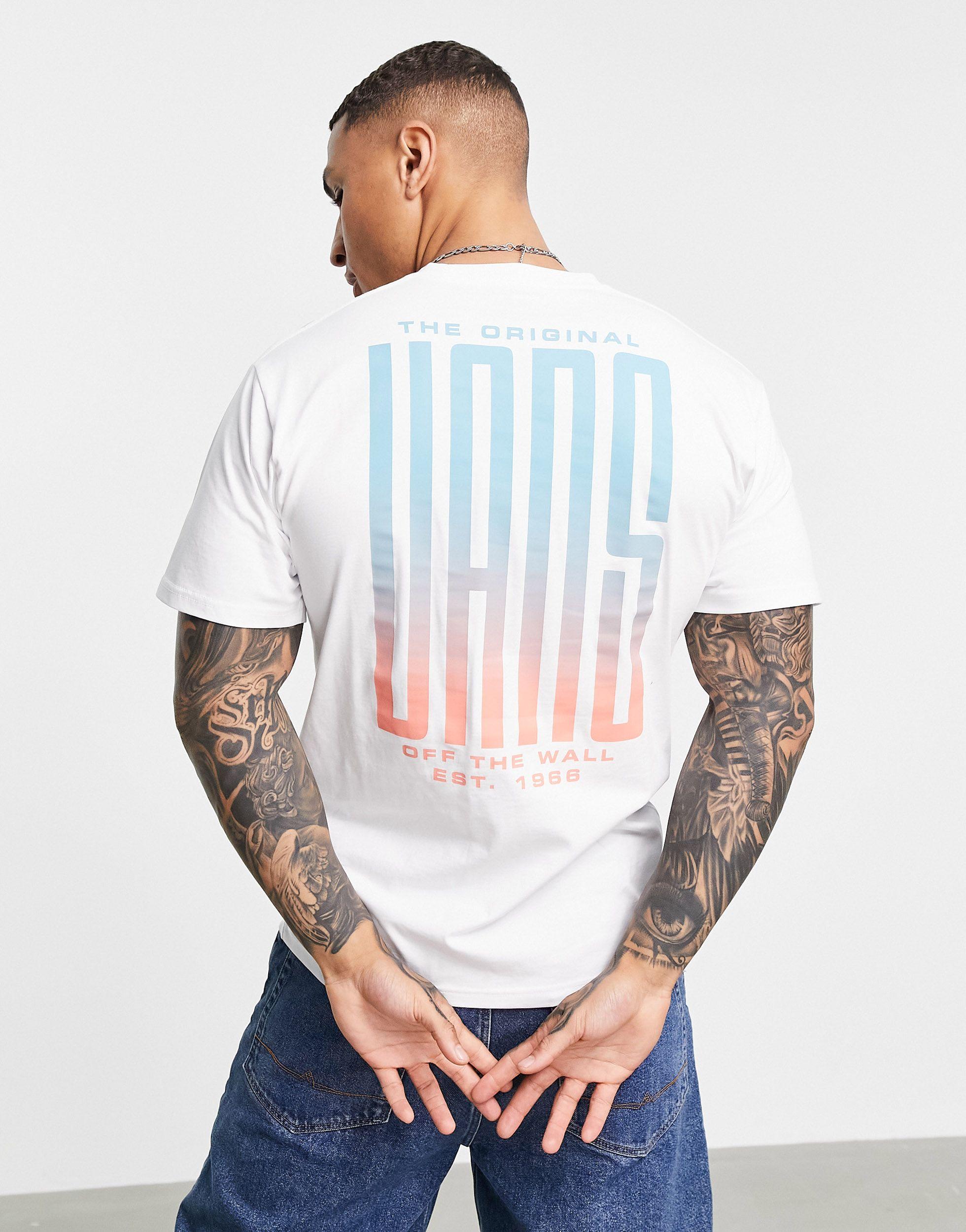 Vans Stretched Back Print T-shirt in White for Men | Lyst Canada