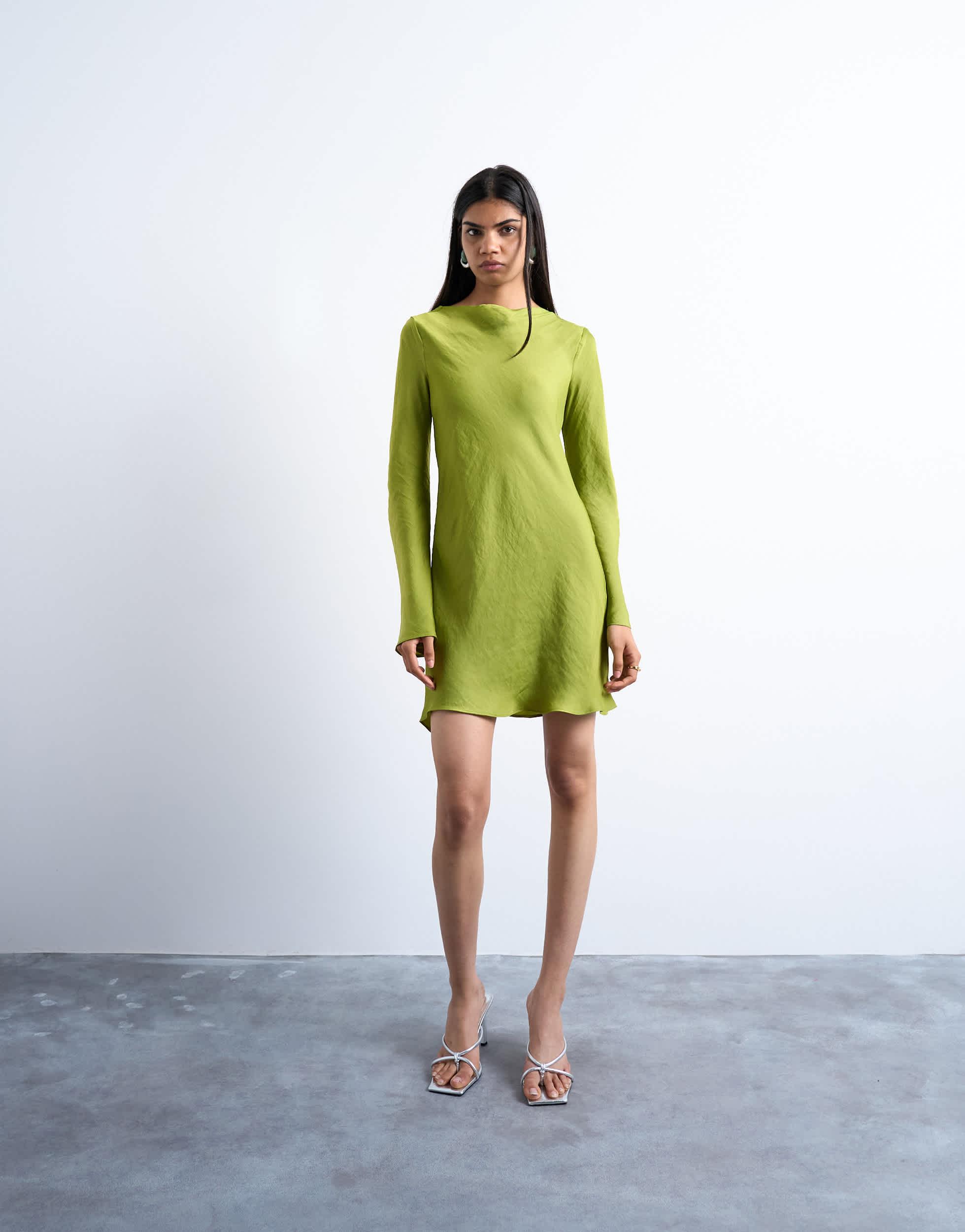 open lace back dress Saodimallsu Womens Oversized Sweater Dress Fall V Neck Long Sleeve Ribbed  Knit Casual Loose Tunic Mini Dresses Beige at Amazon Women's Clothing store main image 1
