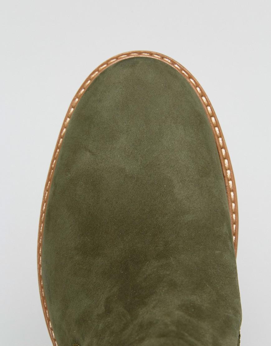 olive green chelsea boots