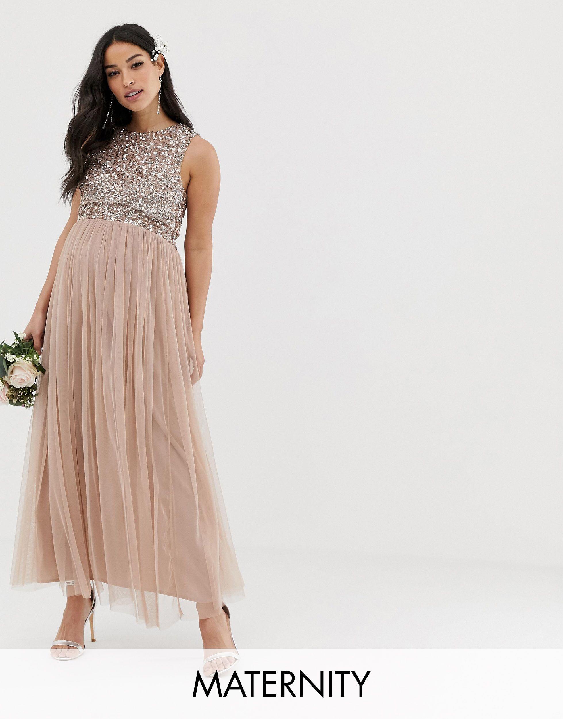 maya bridesmaid sleeveless midaxi tulle dress
