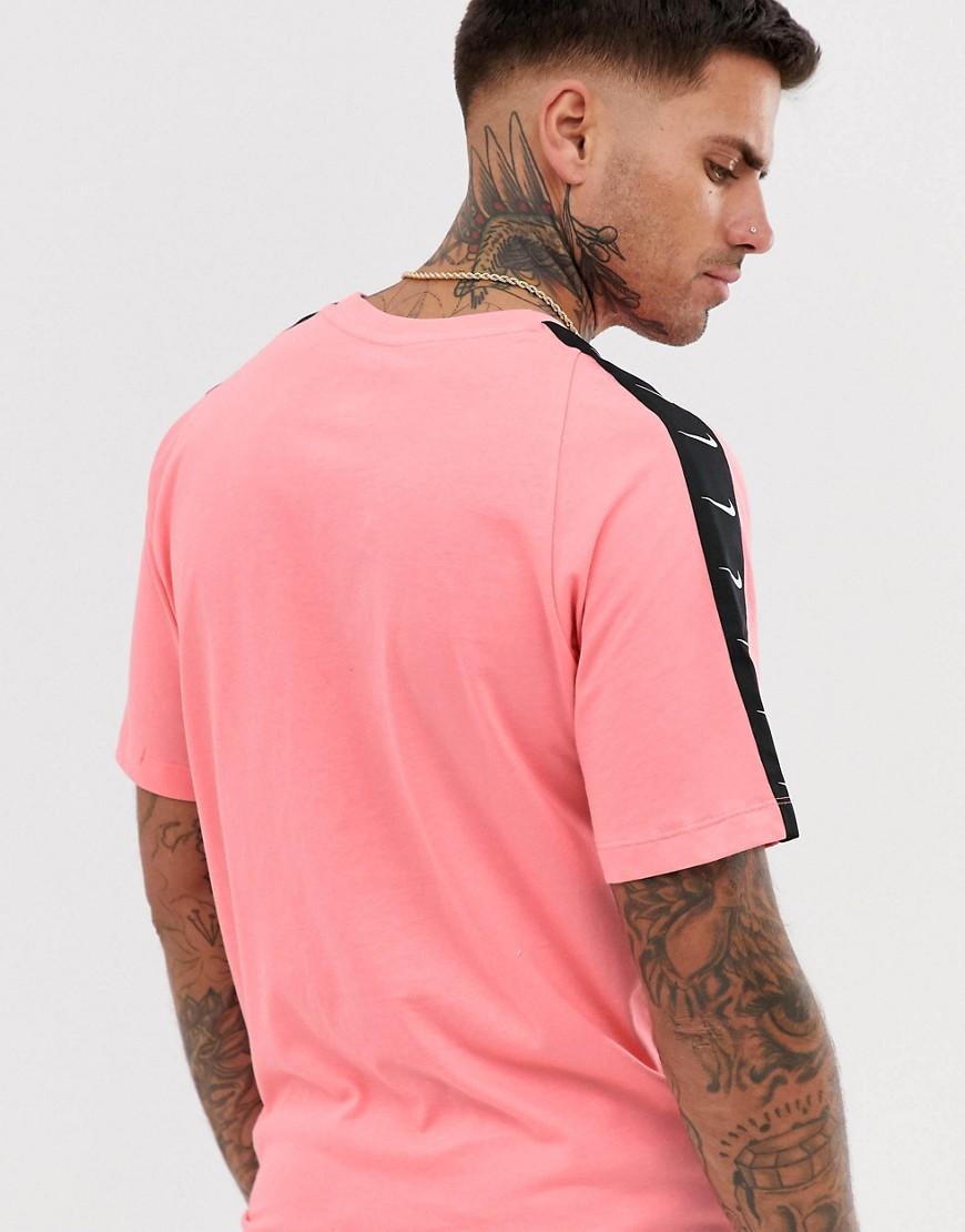 T-shirt rosa con fettuccia con logo - da Uomo di Nike in Rosa | Lyst