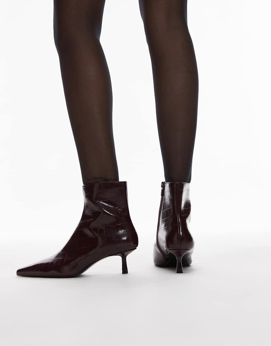 Botas Granate Las Mejores Ofertas En Botas De Cuero Rojo Patente