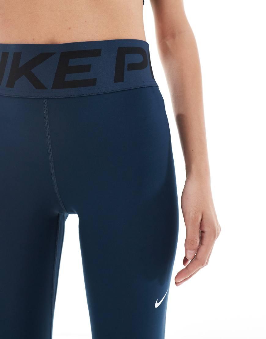 navy nike pro leggings