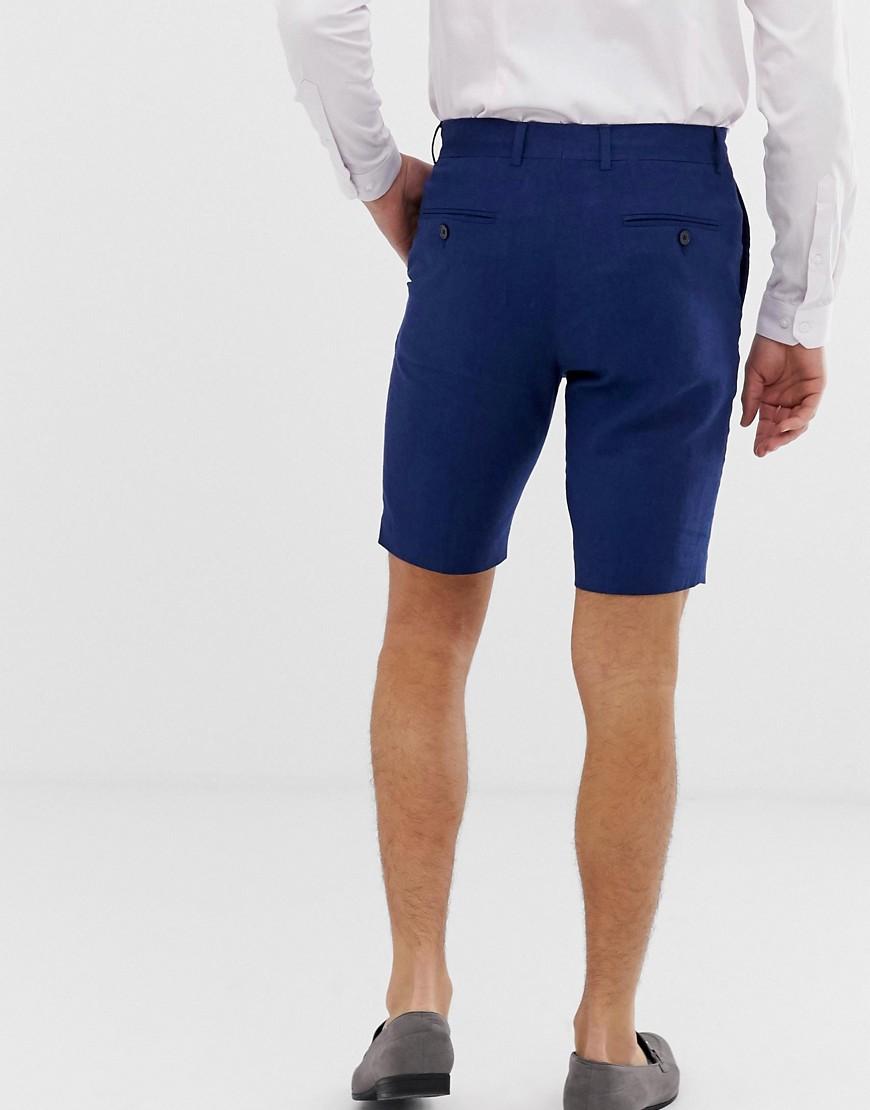 french connection wedding linen slim fit shorts