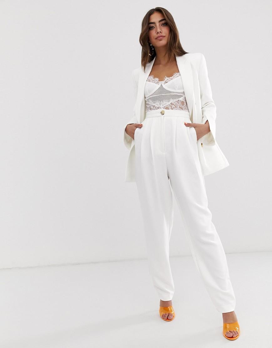 Buy Women's White High Waisted Trousers Online | Next UK-chantamquoc.vn
