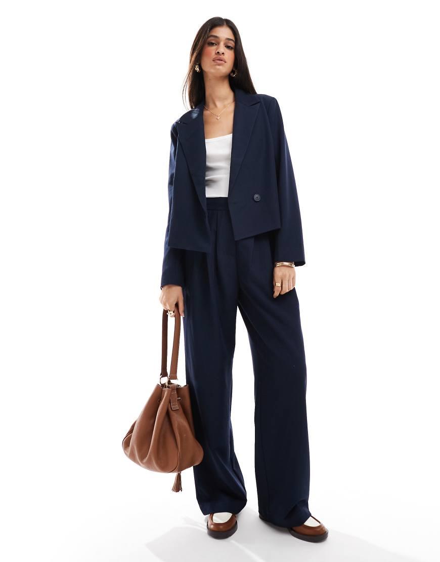 Cropped Blazer Asos Navy Blazer Womens ASOS DESIGN Tailored