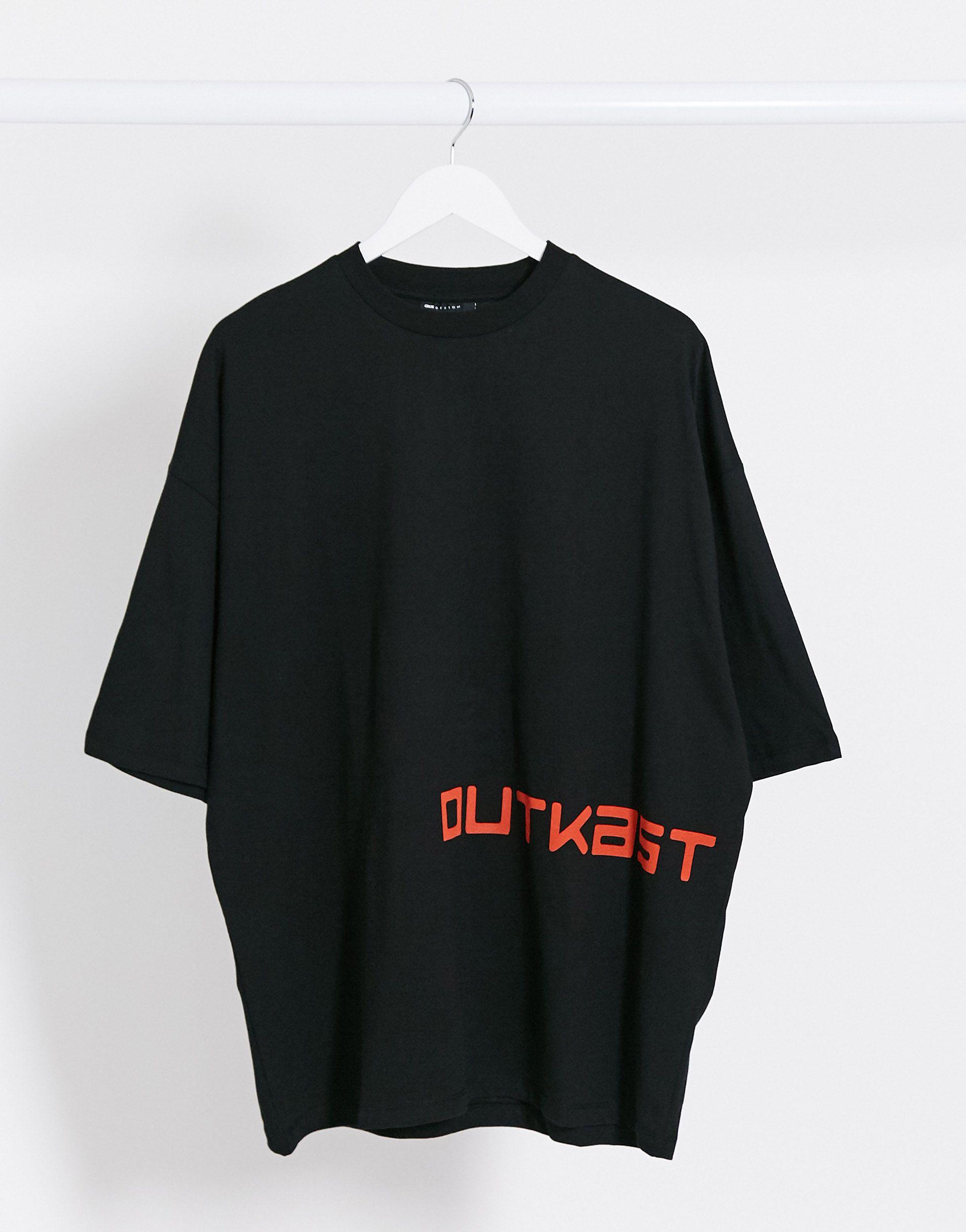 ASOS Outkast Heavyweight Oversized T-shirt With Large Photographic ...