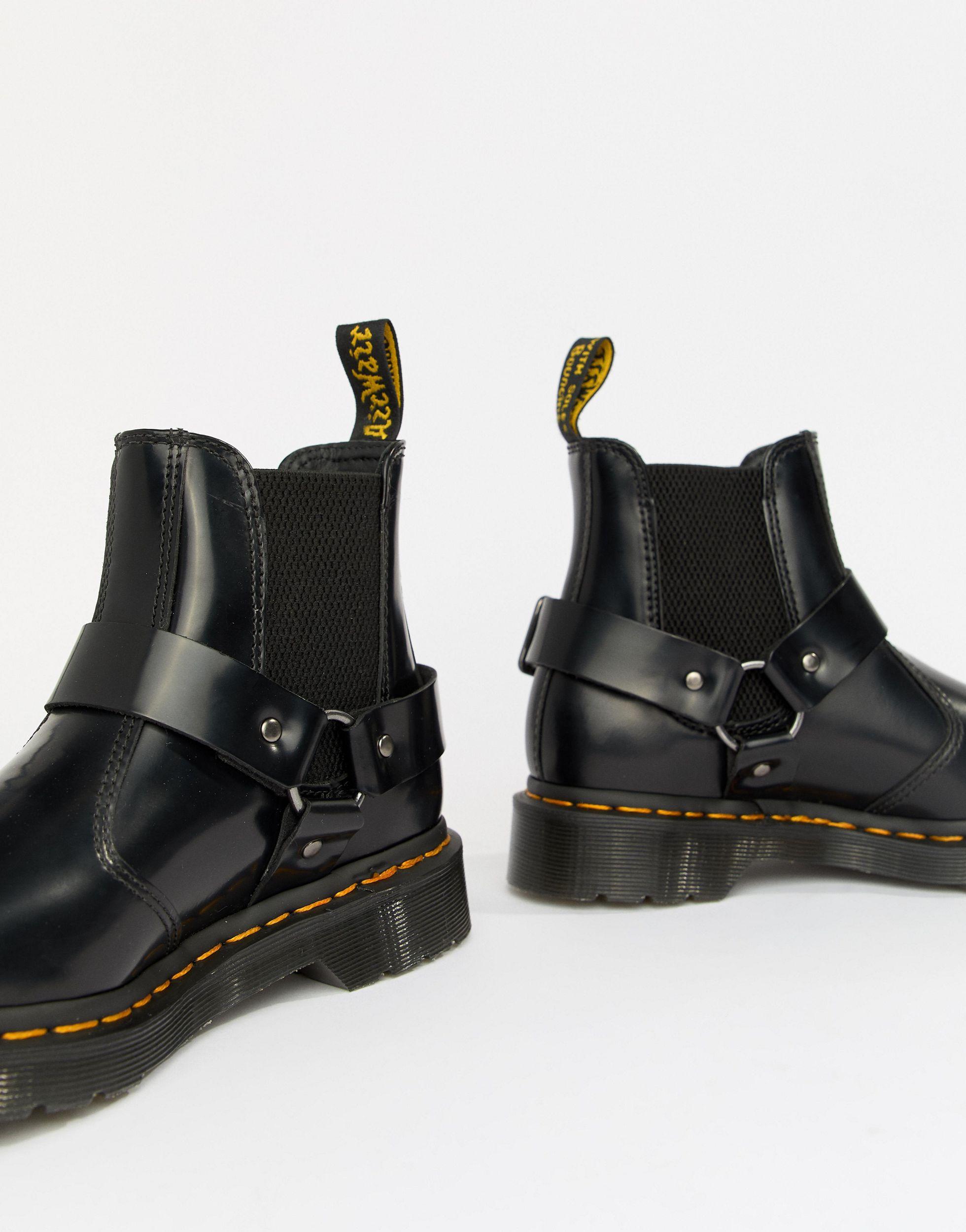 dr martens harness chelsea boots