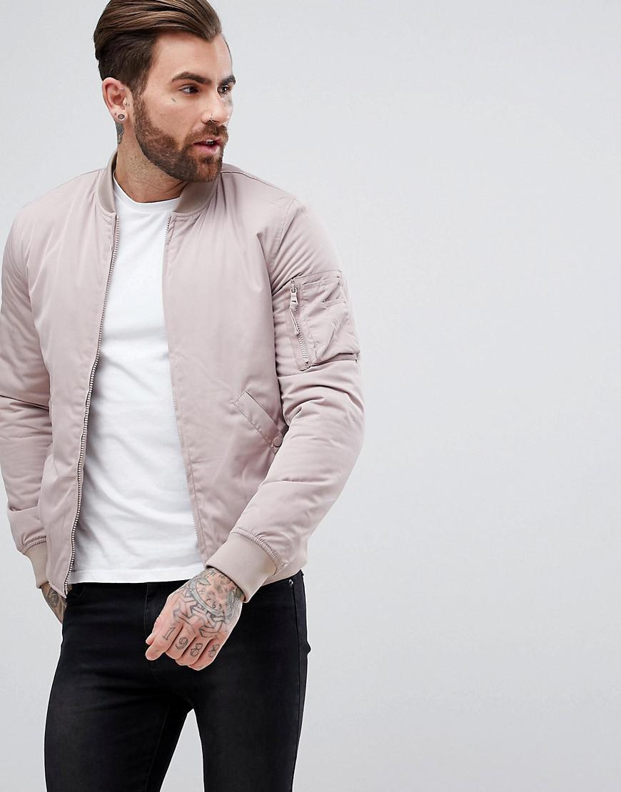 Pale pink bomber jacket Clearance