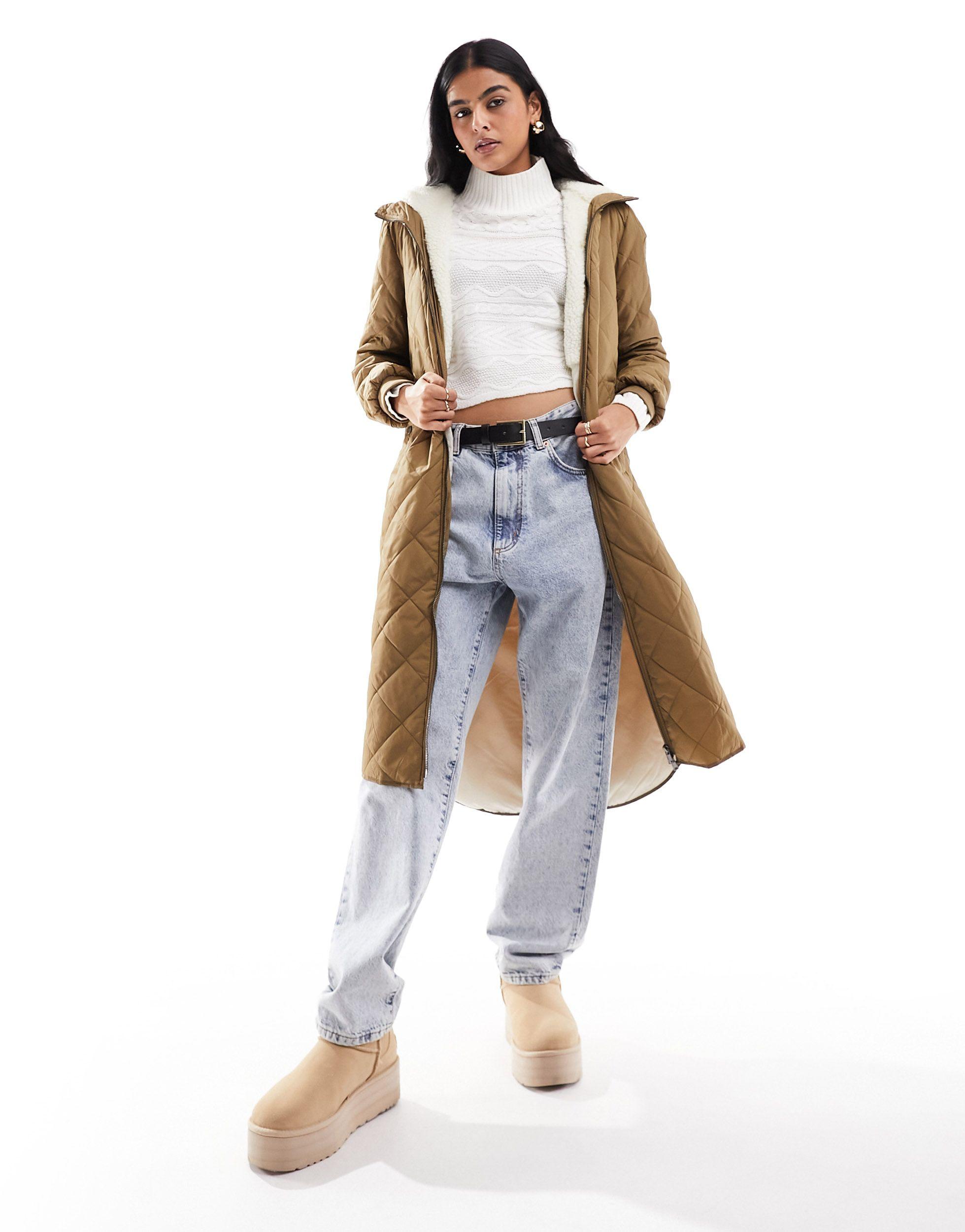 Only longline teddy best sale coat
