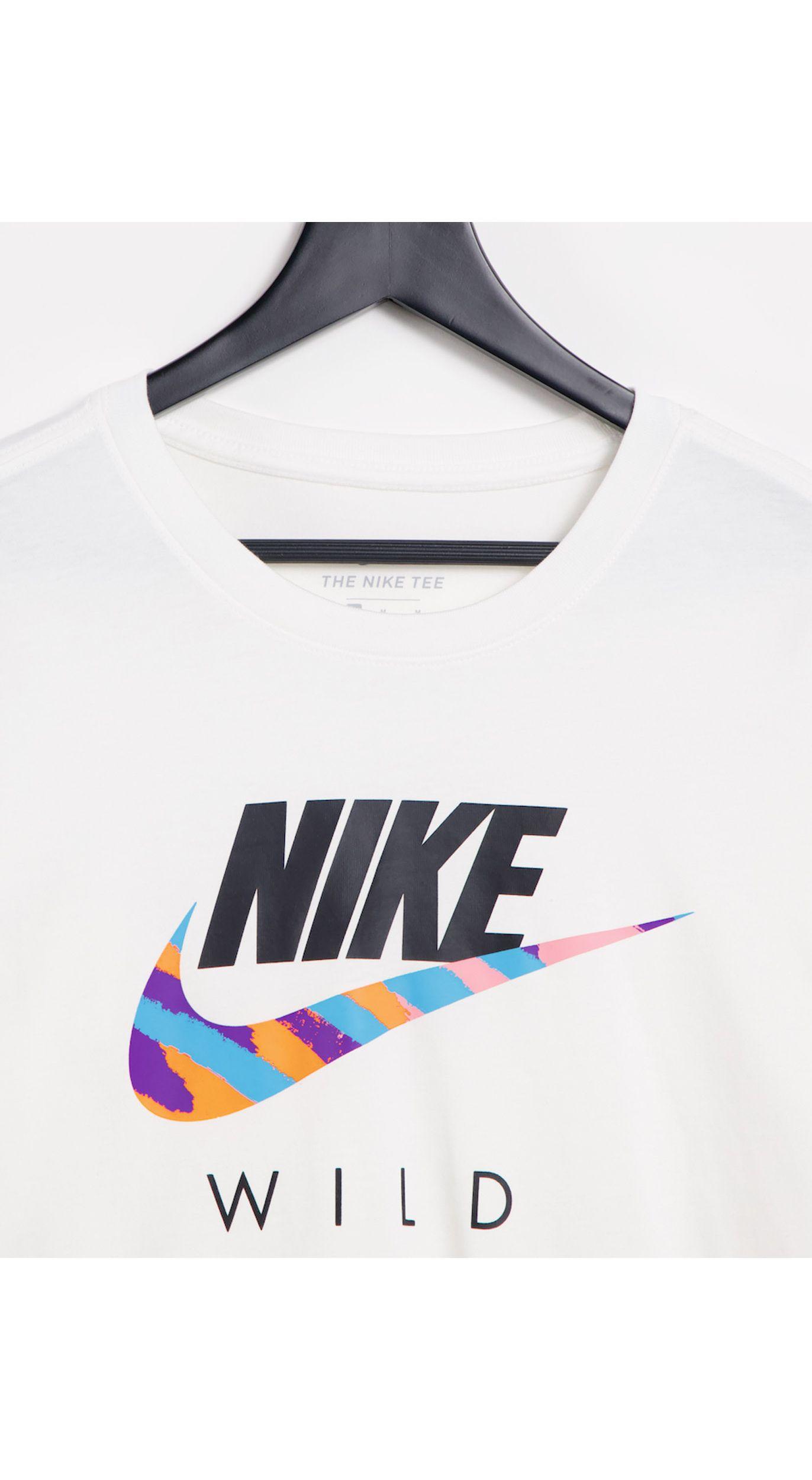 ga sightseeing havik poort Nike Wild Graphic Long Sleeve T-shirt in White for Men | Lyst
