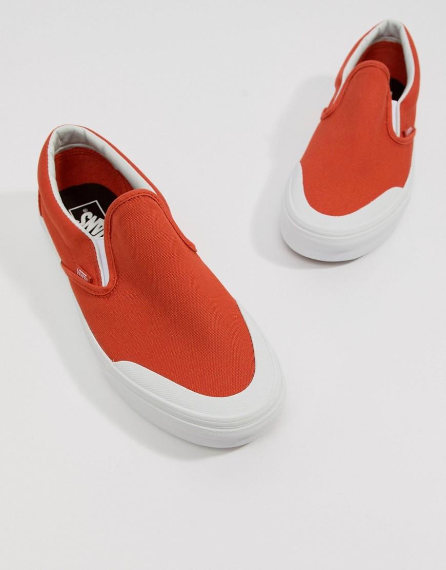 vans slip on naranja