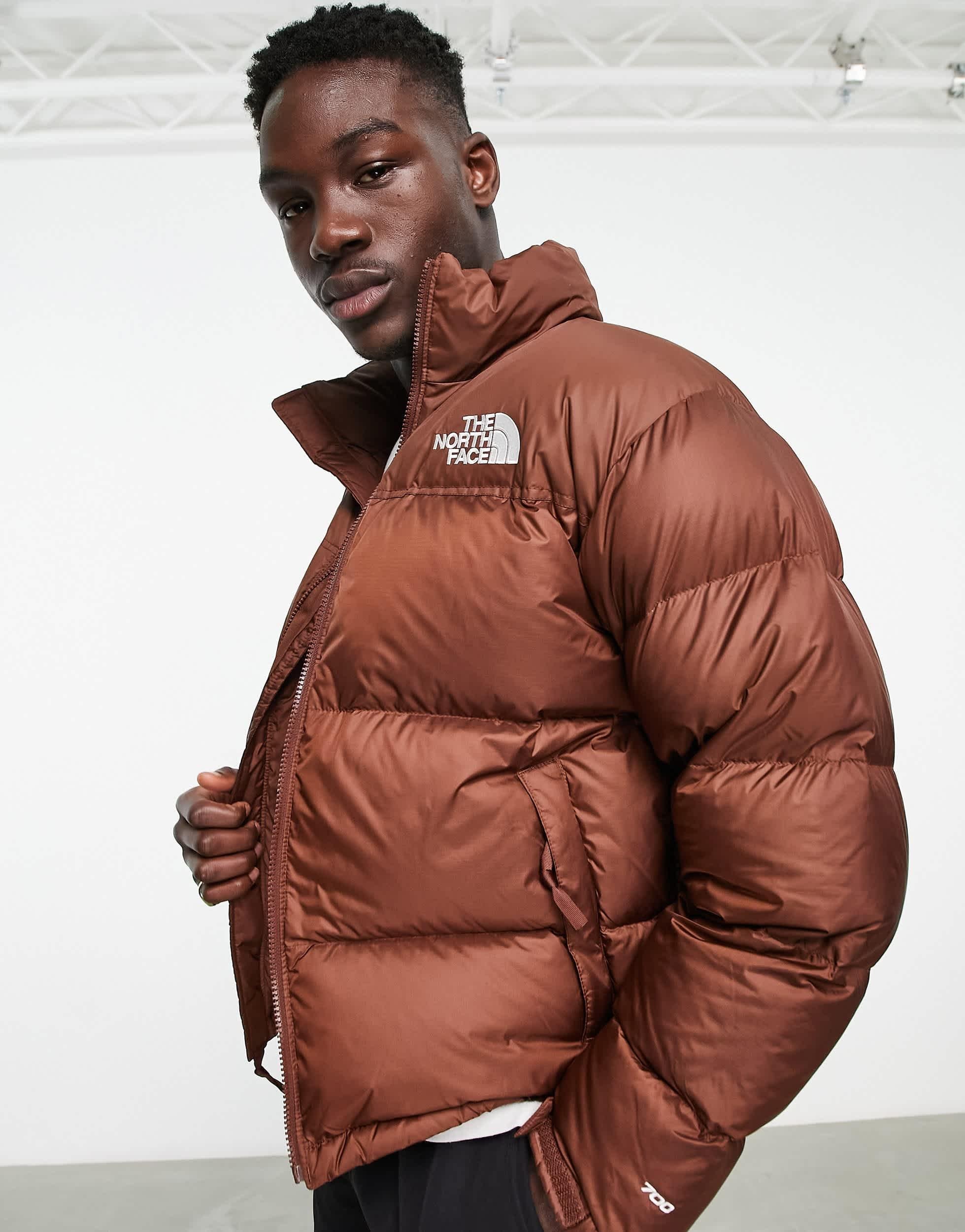the north face puffer jacket brown 700